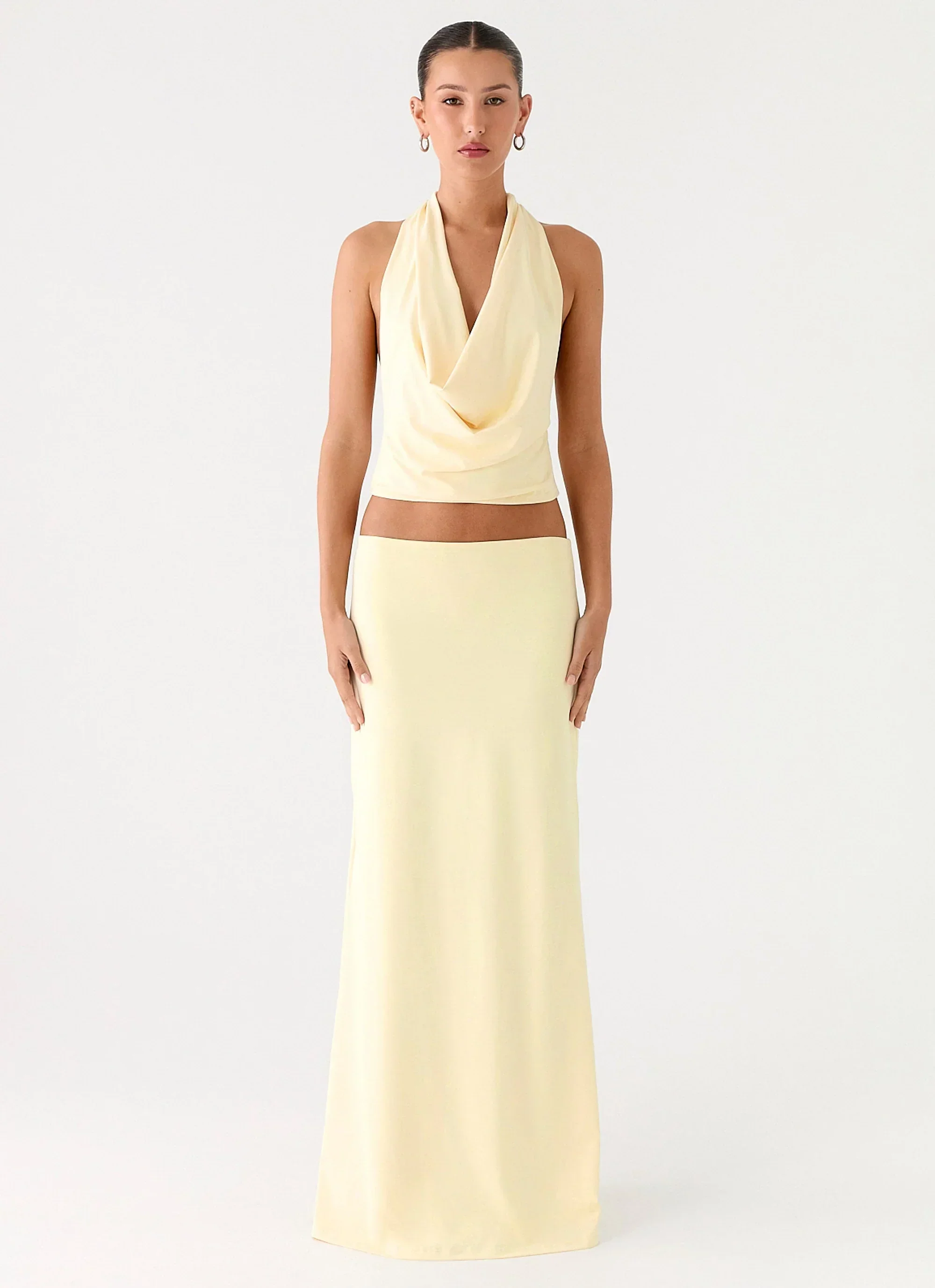Ashi Cowl Top - Yellow