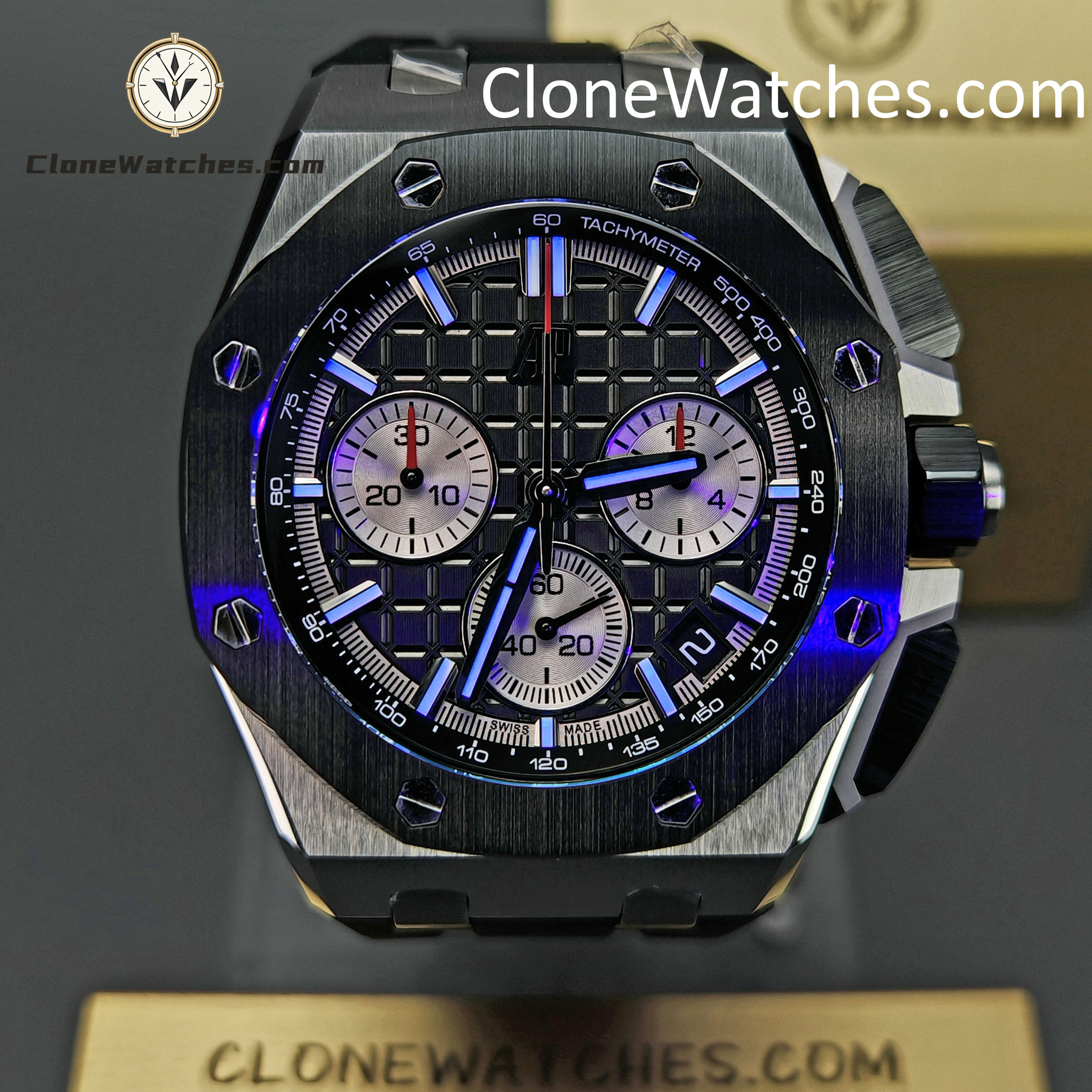 Audemars Piguet Super Clone Watches 1:1 Royal Oak Offshore Black Dial 26420 Selfwinding Chronograph