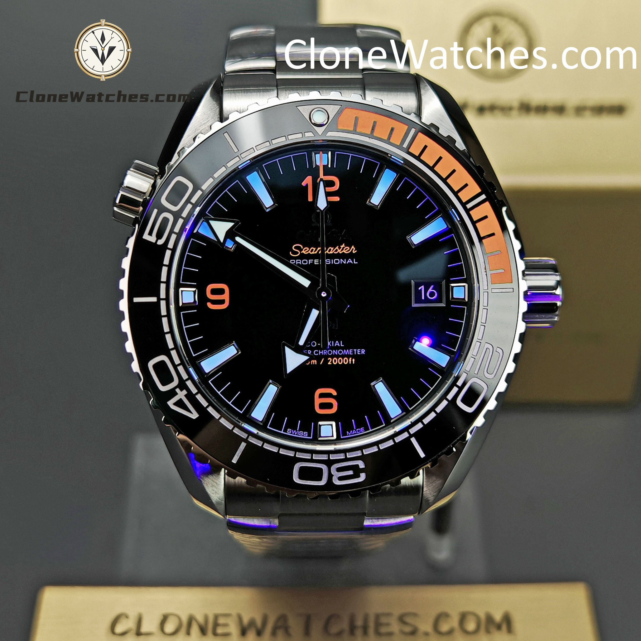 OMEGA Super Clone Watches 1:1 Seamaster Ocean Planet 600M 215.30.44.21.01.002 43.5 mm