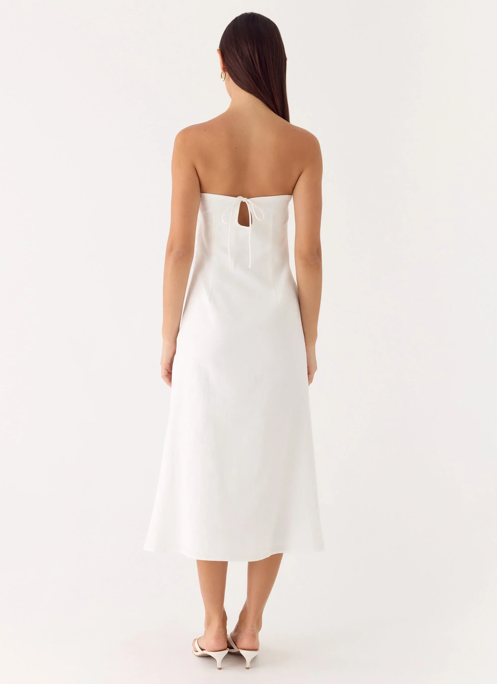 Sun Searching Midi Dress - White