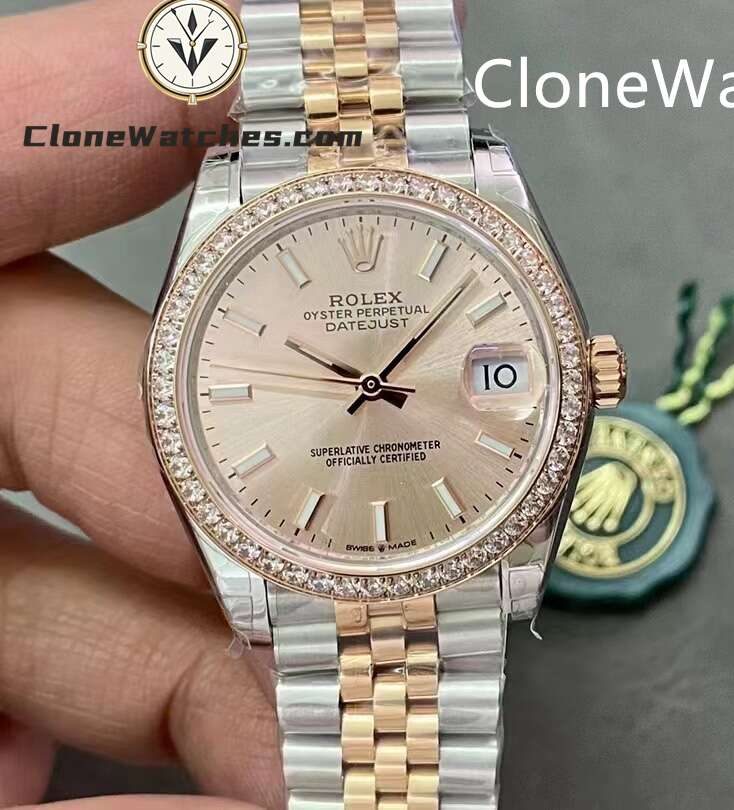 Rolex Super Clone Watches 1:1 DateJust m278381rbr-0010 Jubilee 31MM 2236 Movement