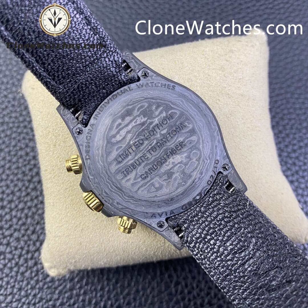 Modified Super Clone Watches 1:1 DiW Rolex Daytona NTPT Carbon “AVIA GREY”