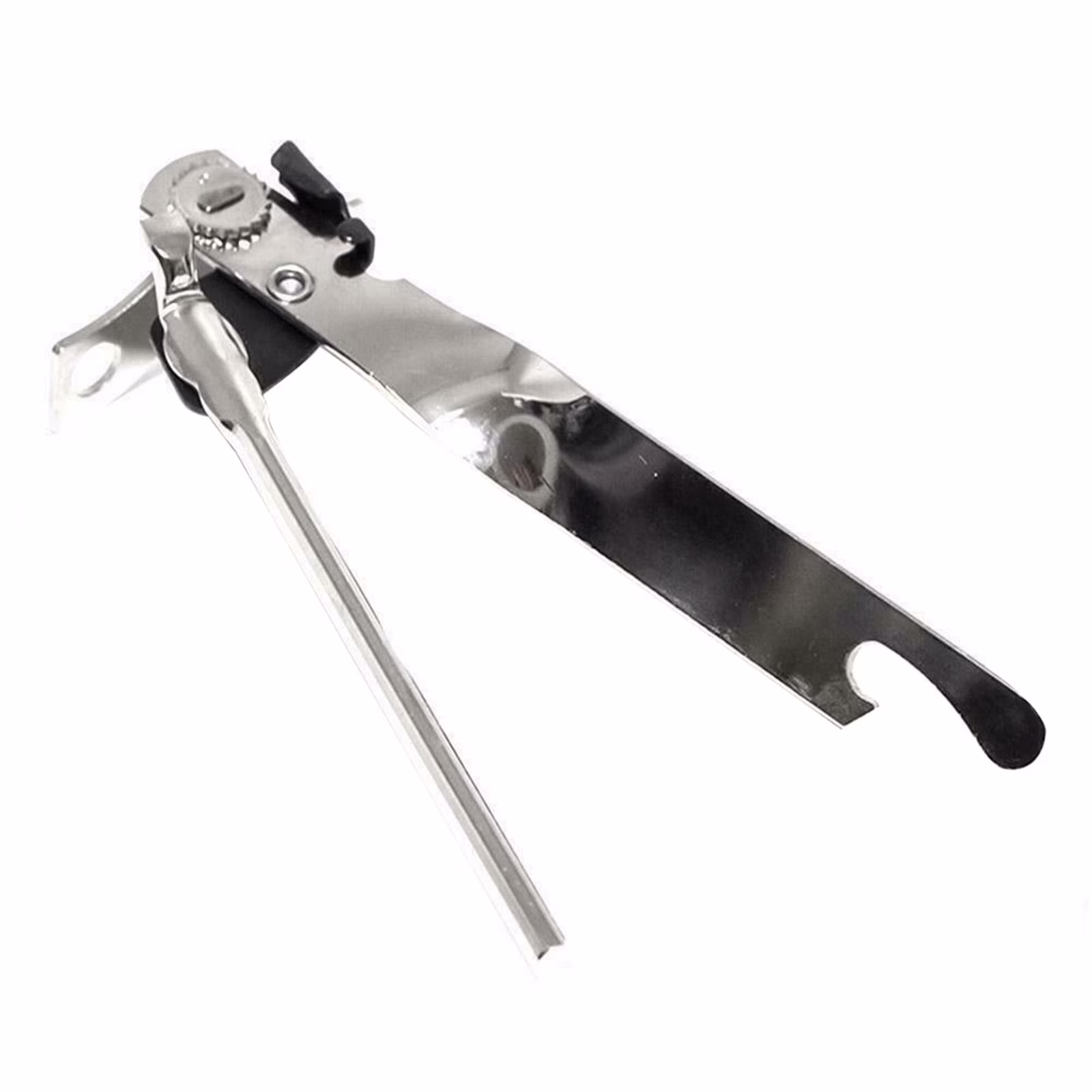 Stainless Steel Manual Can Opener, Torqee Multi-Function Kitchen Gadget, Handy Jar and Can Opener, for Kitchen Use, Home Food Prep and Everyday Tasks, Silver