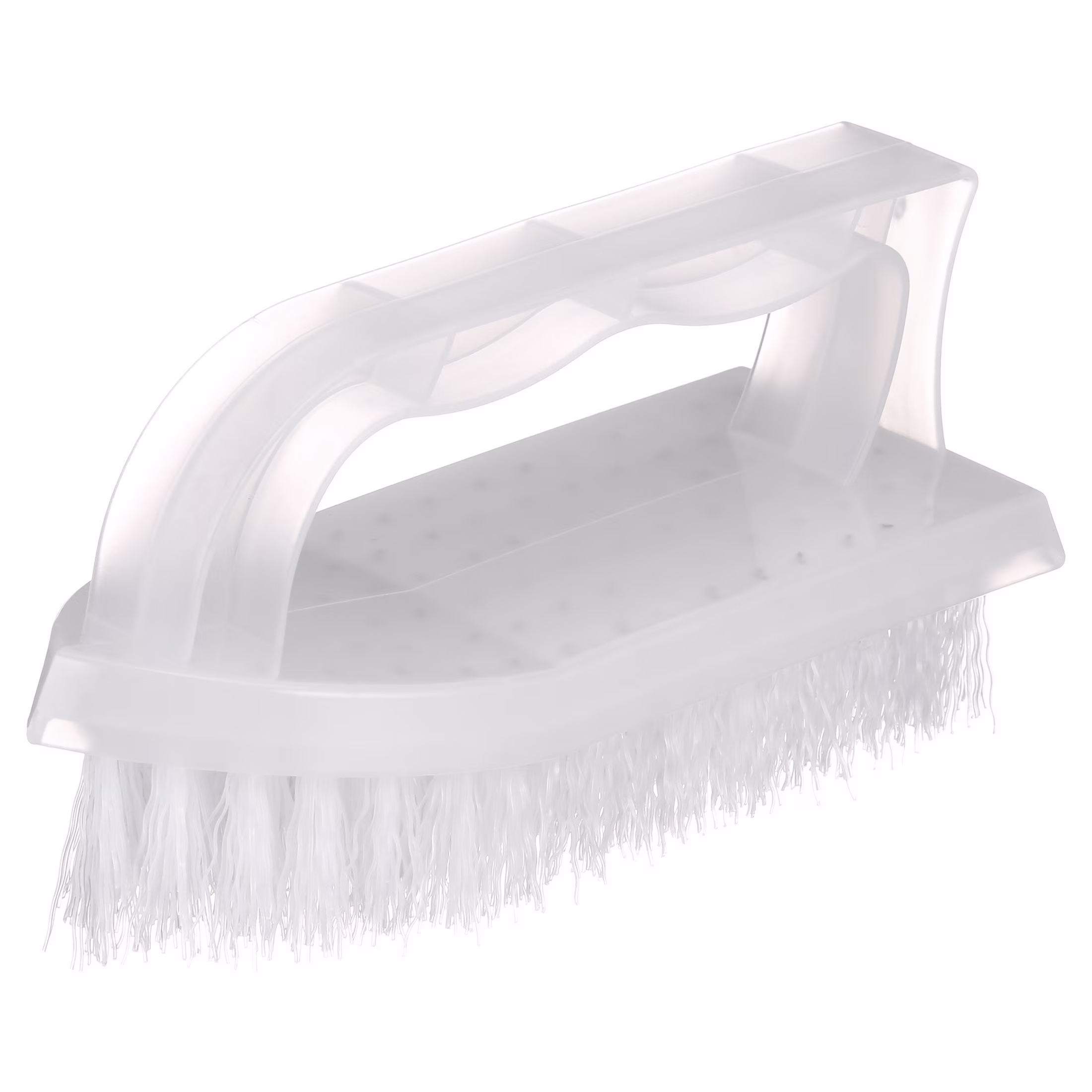 Great Value Iron Handle Multi-Purpose Cleaning Scrub Brush, White, 1 Count