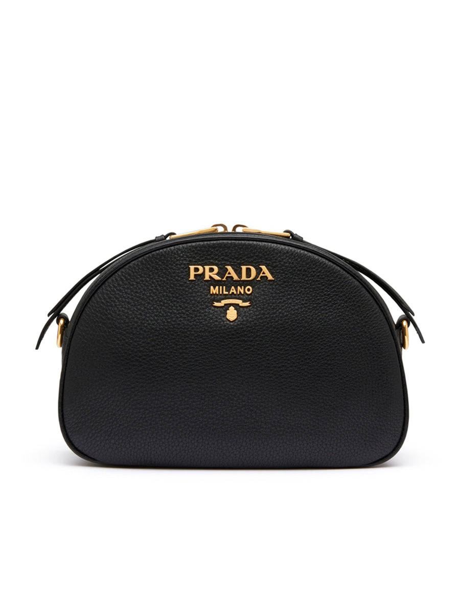 Prada Leather Odette Bag in Black