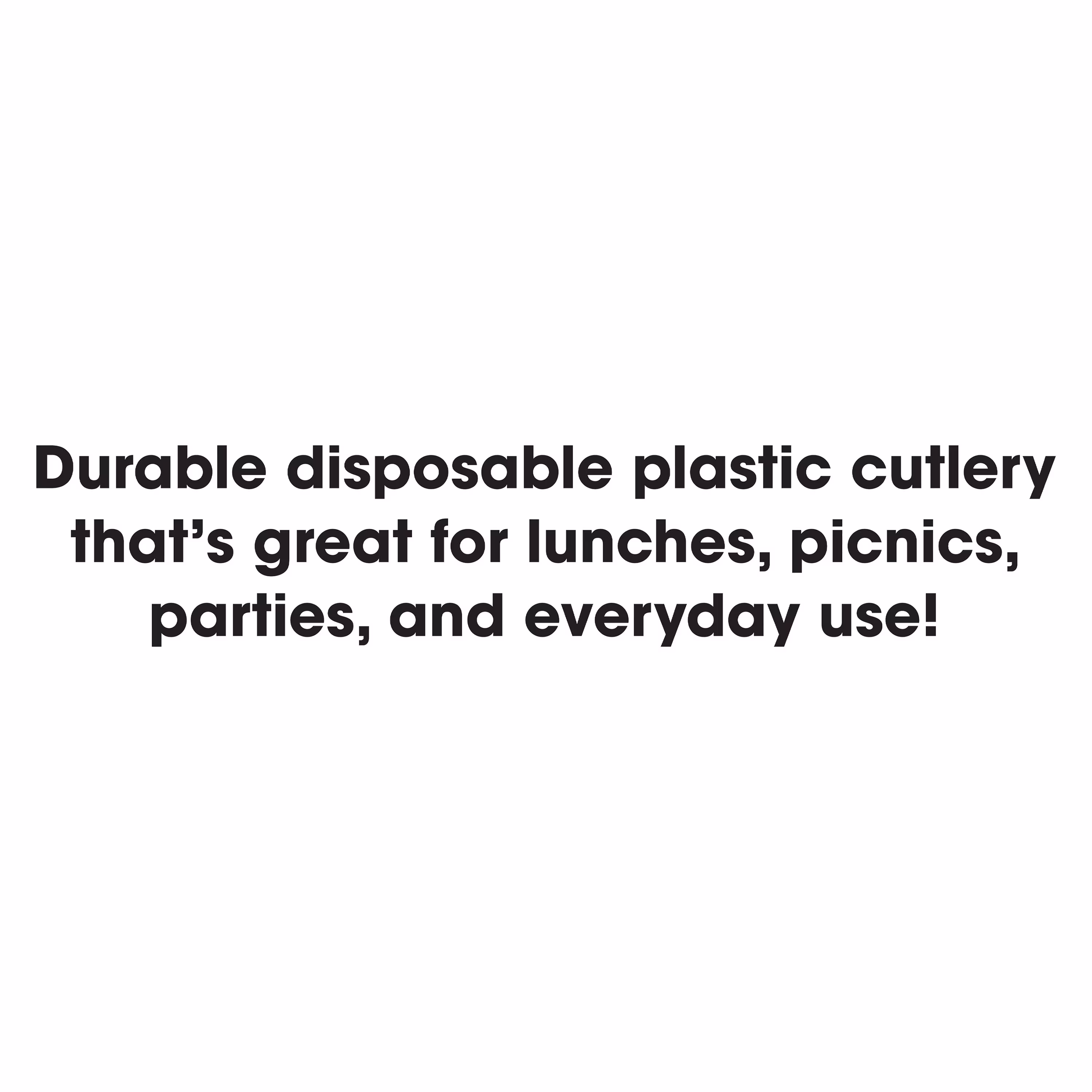 Great Value Plastic Basic White Disposable Spoons, 24 Count