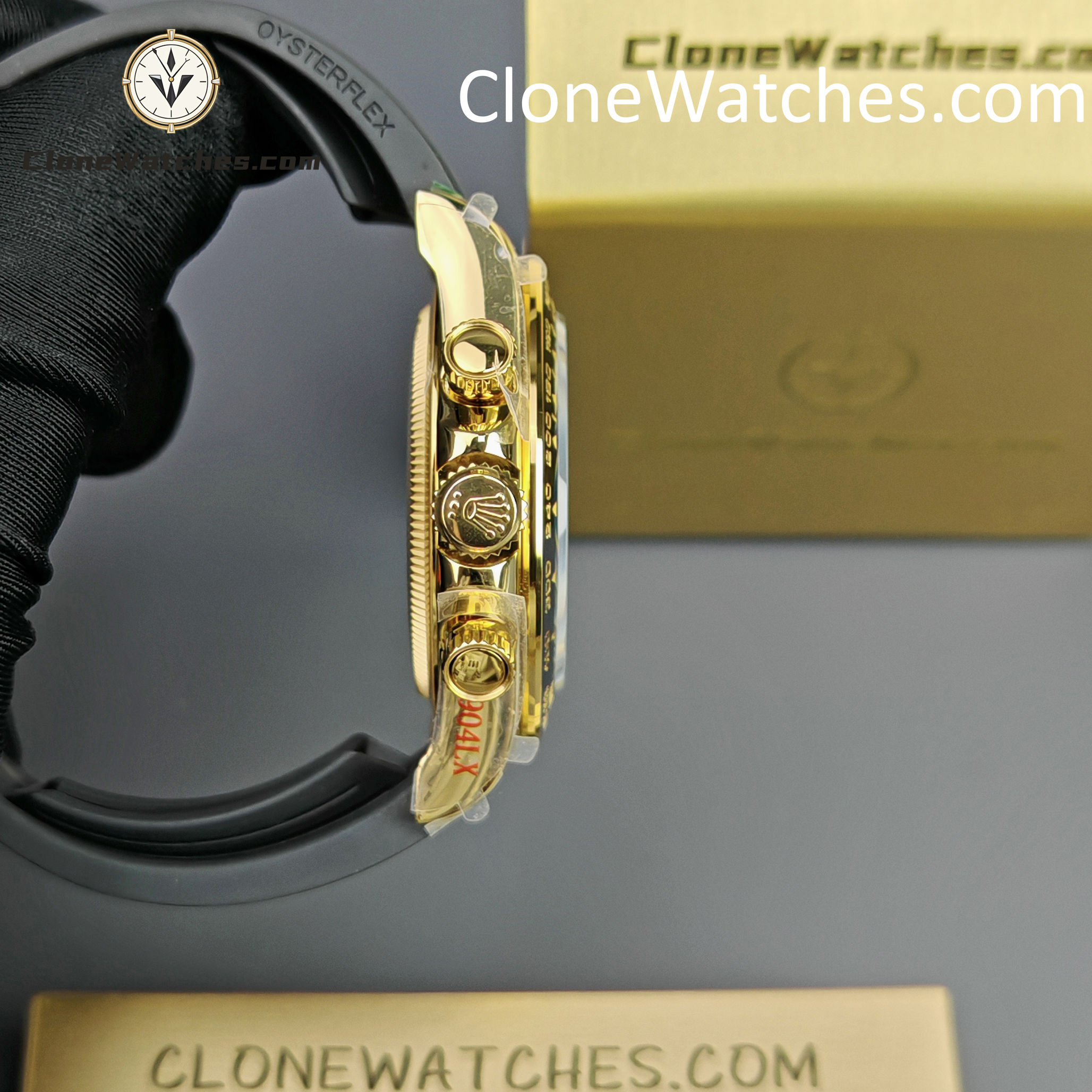 Rolex Super Clone Watches 1:1 Daytona 18K Yellow Gold Plating M126518LN-0014 4131 Movement