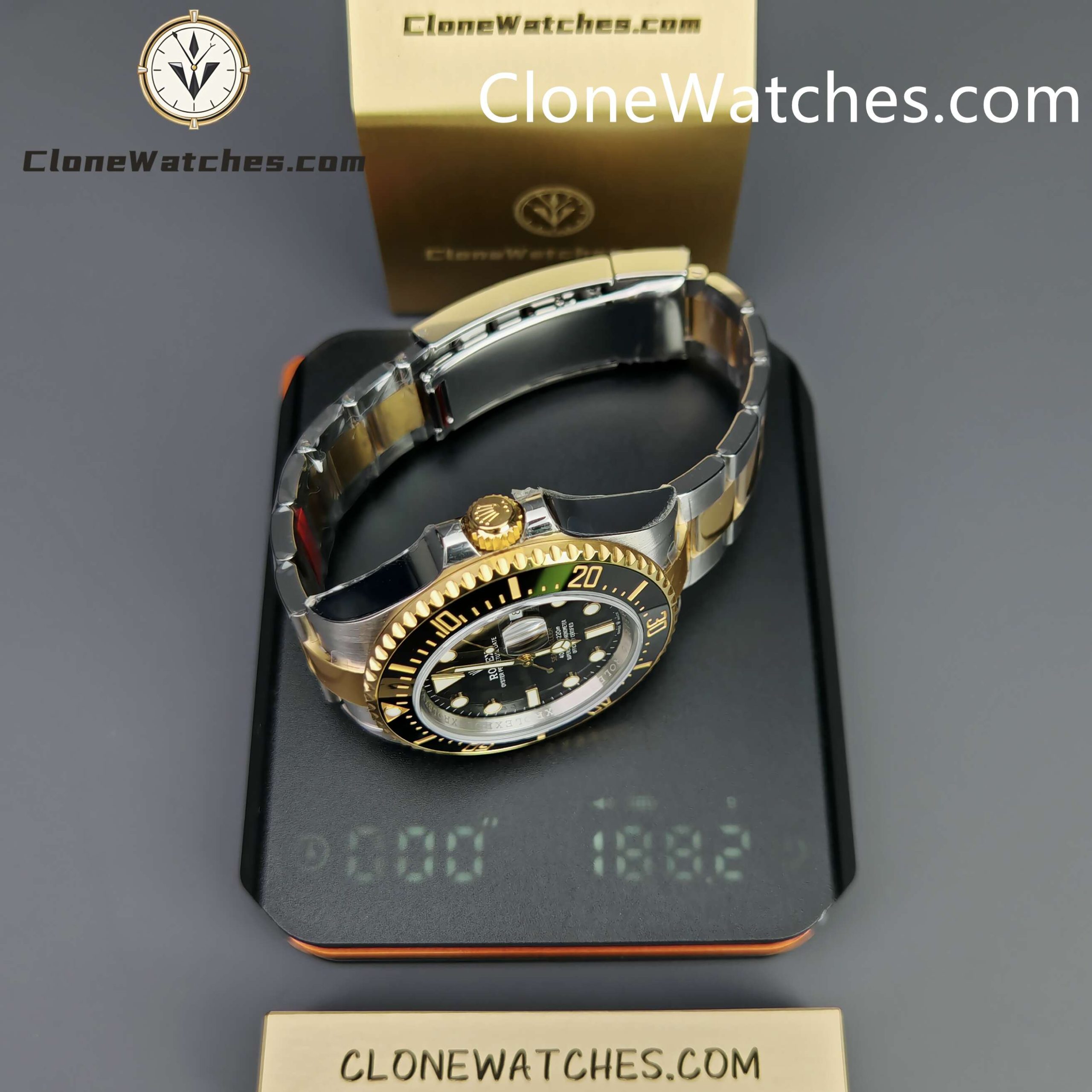 Rolex Super Clone Watches 1:1 Sea Dweller Yellow Gold Black Dial 126603 3235 Movement