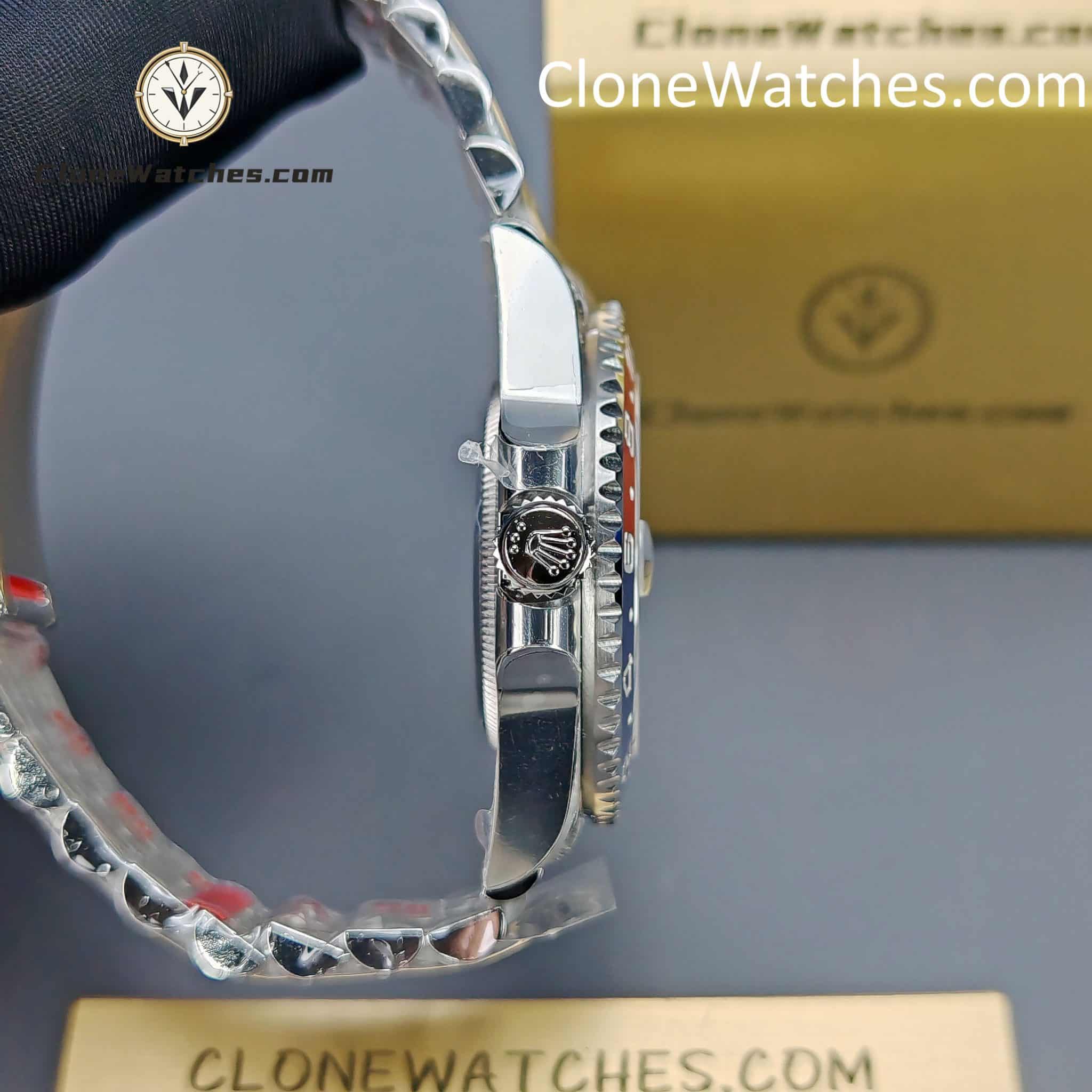 Rolex Super Clone Watches 1:1 Pepsi GMT Master II M126710blro Jubilee 3285 Movement