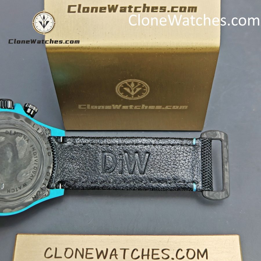 Modified Super Clone Watches 1:1 DiW Rolex Daytona Quartz Fiber CELESTE INVERT