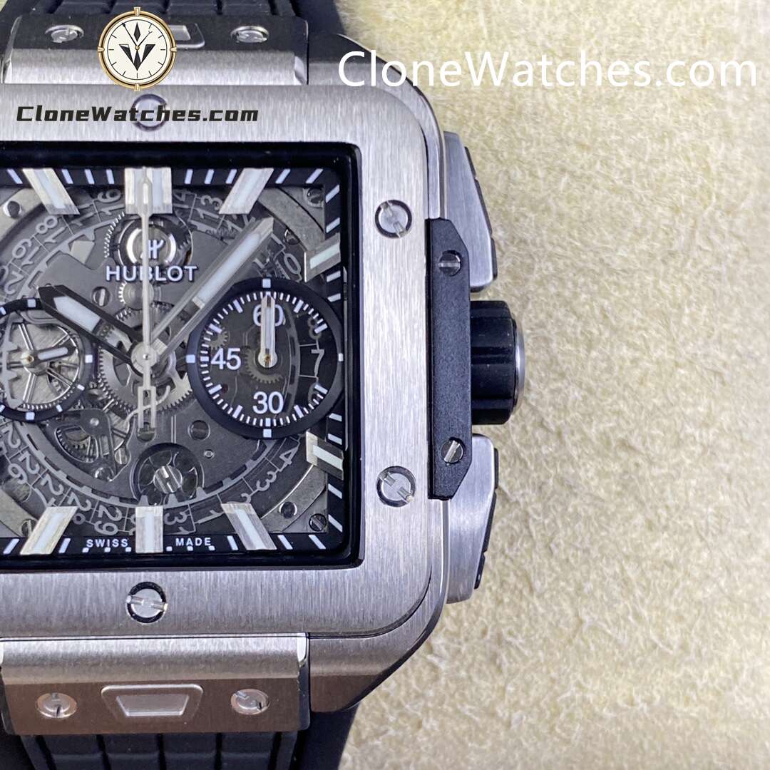 Hublot Super Clone Watches 1:1 Square Bang Unico Titanium 42MM 821.NX.0170.RX