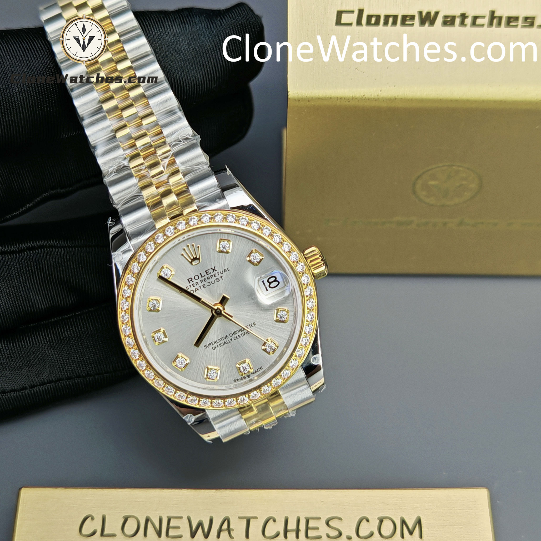 Rolex Super Clone Watches 1:1 DateJust m278383rbr-0020 Jubilee 31MM 2236 Movement