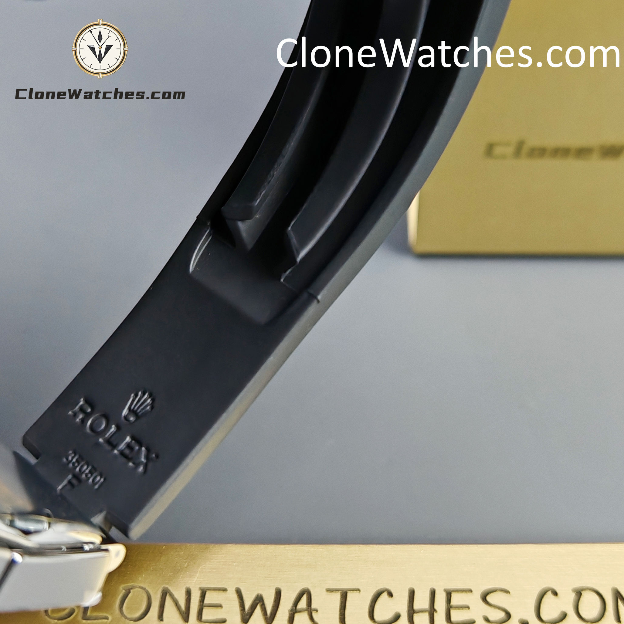 Rolex Super Clone Watches 1:1 Daytona Silver/Black Dial Rubber Strap M116519 4130 Movement