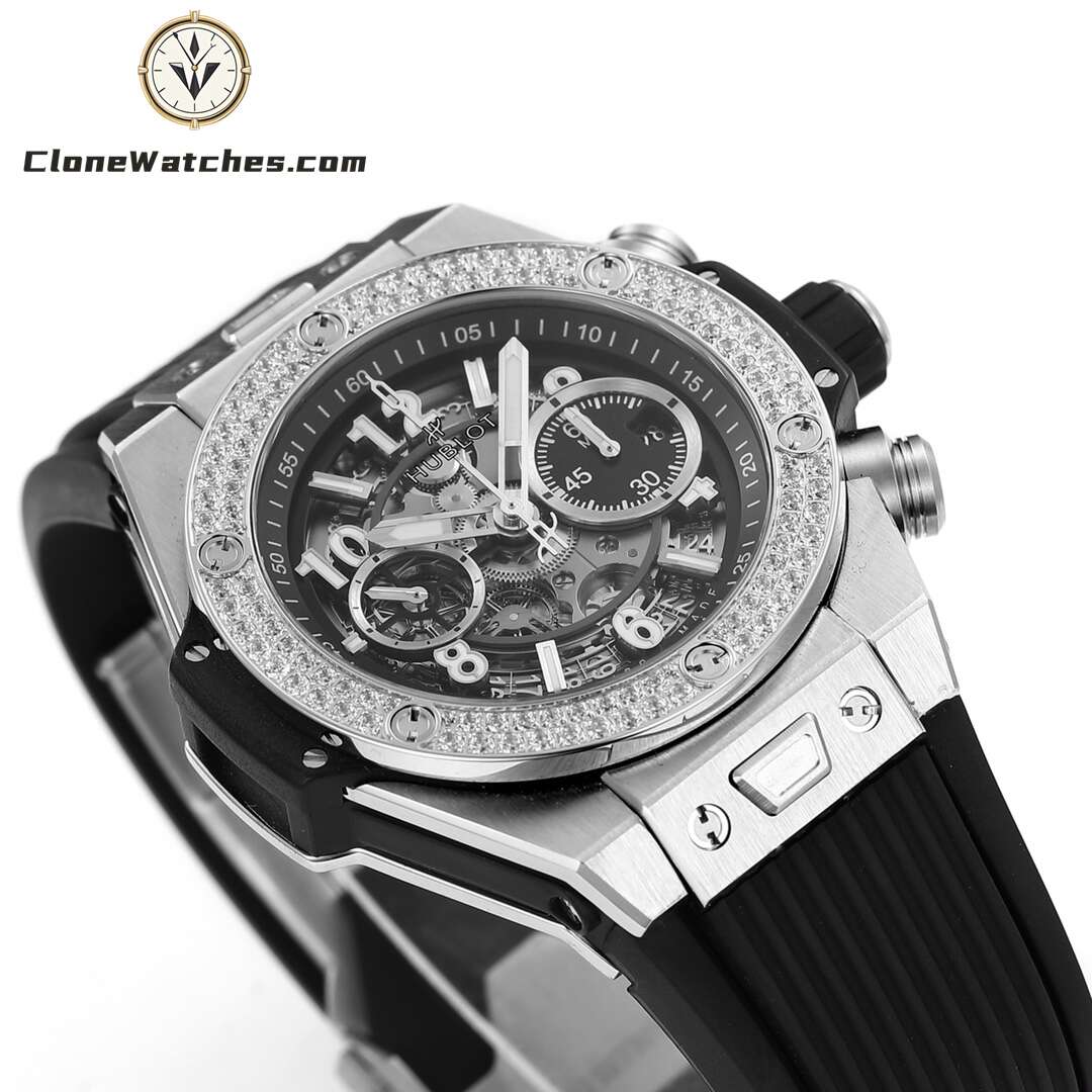 Hublot Super Clone Watches 1:1 Big Bang Unico Titanium Diamonds 42mm 441.NX.1171.RX.1104