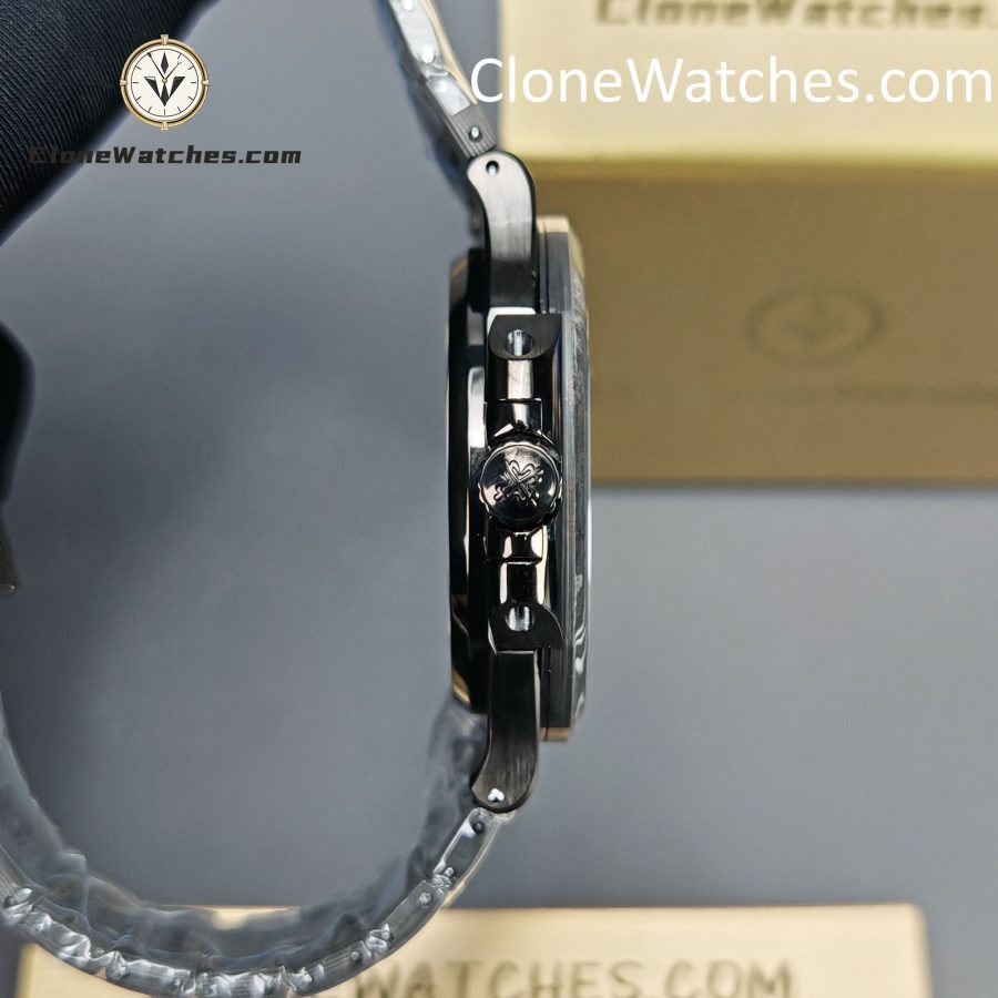 Modified Super Clone Watches 1:1 DiW Patek Philippe Nautilus CARBON BLACK 5711
