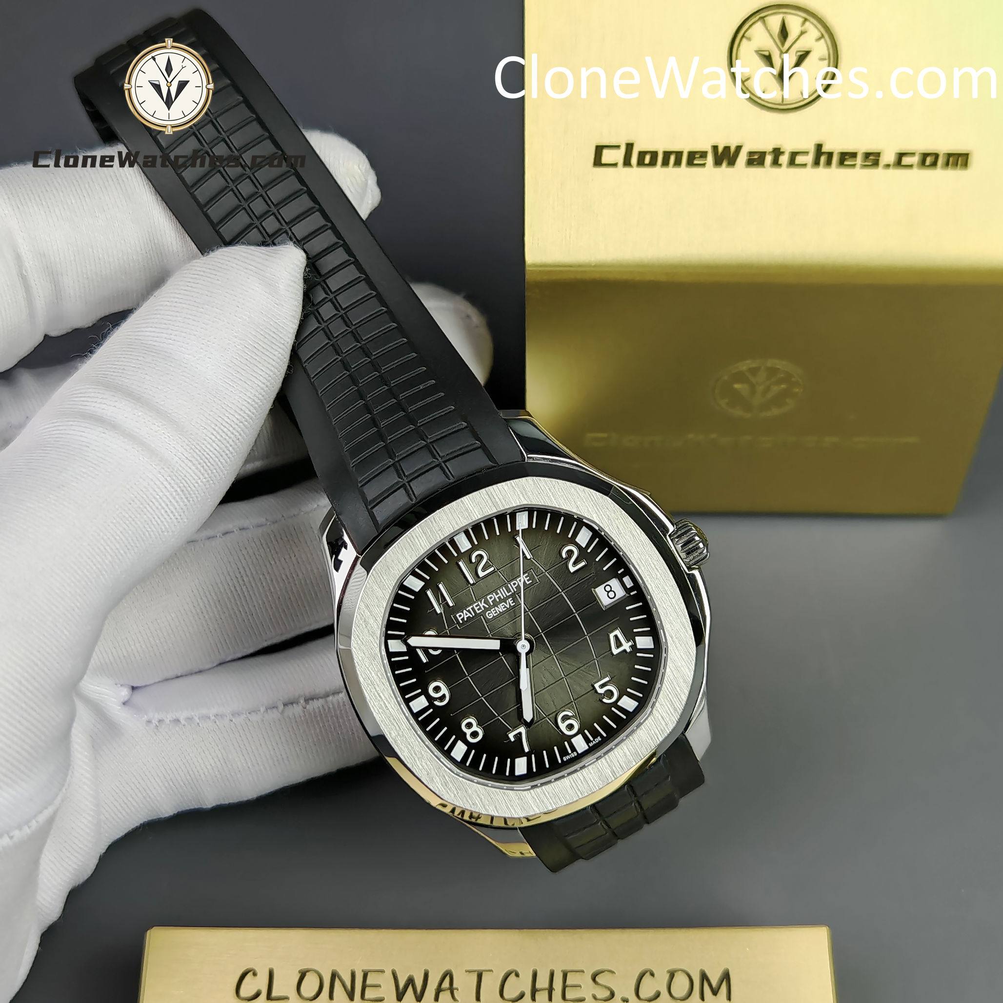 Patek Philippe Super Clone Watches 1:1 Aquanaut 5167 Black Dial 40mm