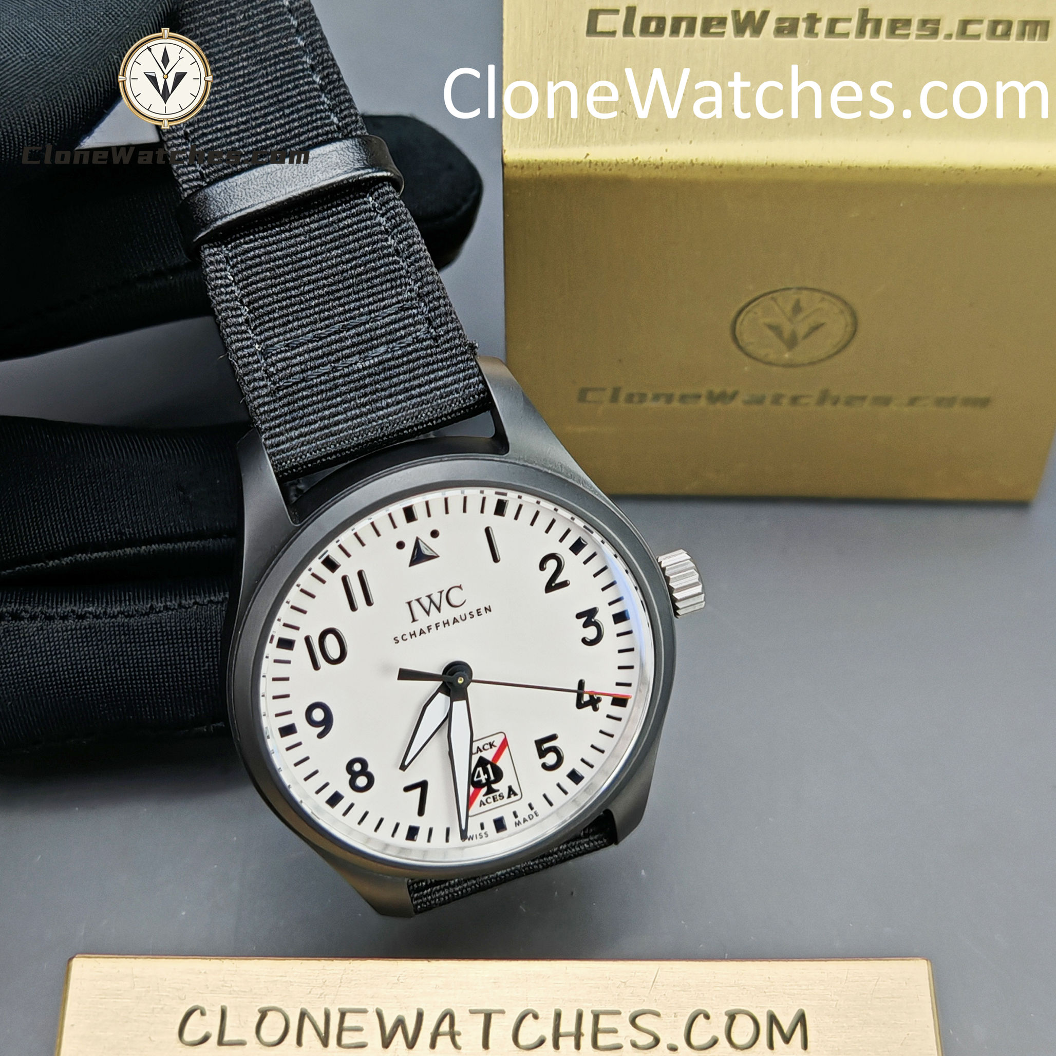 IWC Super Clone Watches 1:1 Pilot’s Watch Automatic 41MM Black Aces IW326905