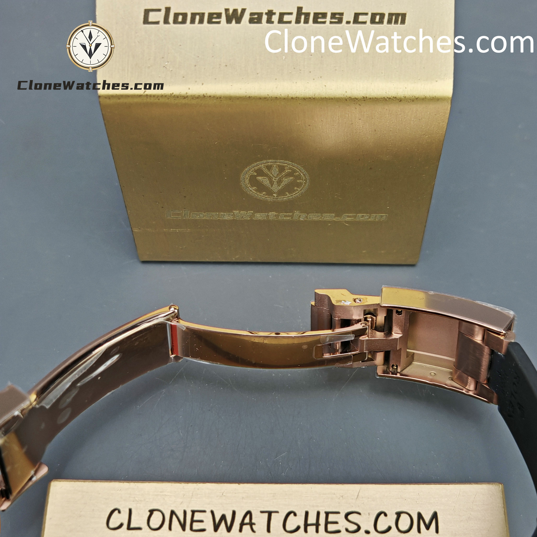 Rolex Super Clone Watches 1:1 Daytona 18K Rose Gold Black Dial M116515LN-0012 4130 Movement