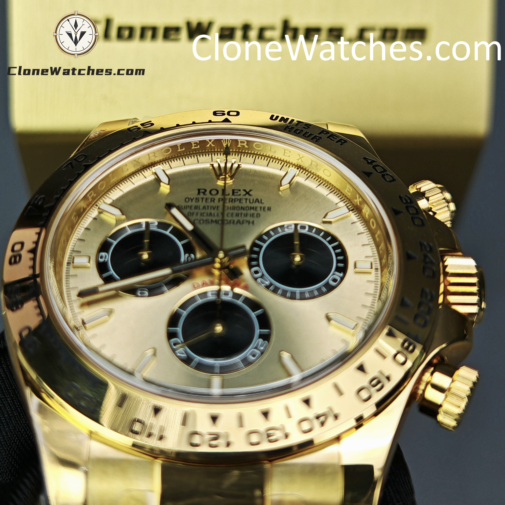 Rolex Super Clone Watches 1:1 Daytona 18K Gold M126508-0006 4131 Movement