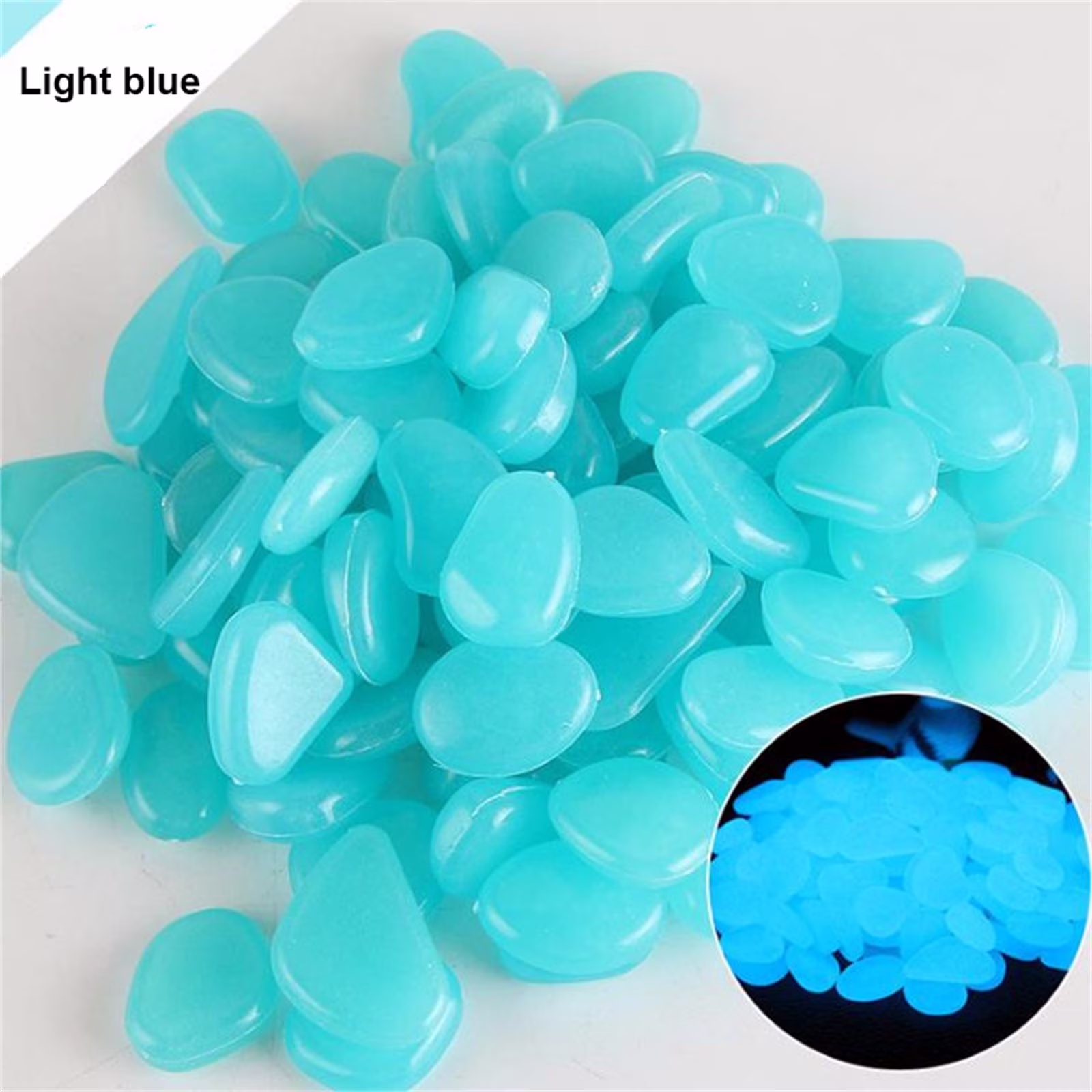 Moocorvic Decorative Stones Glow In The Dark Rocks, Decorations For Walkways, Gardens