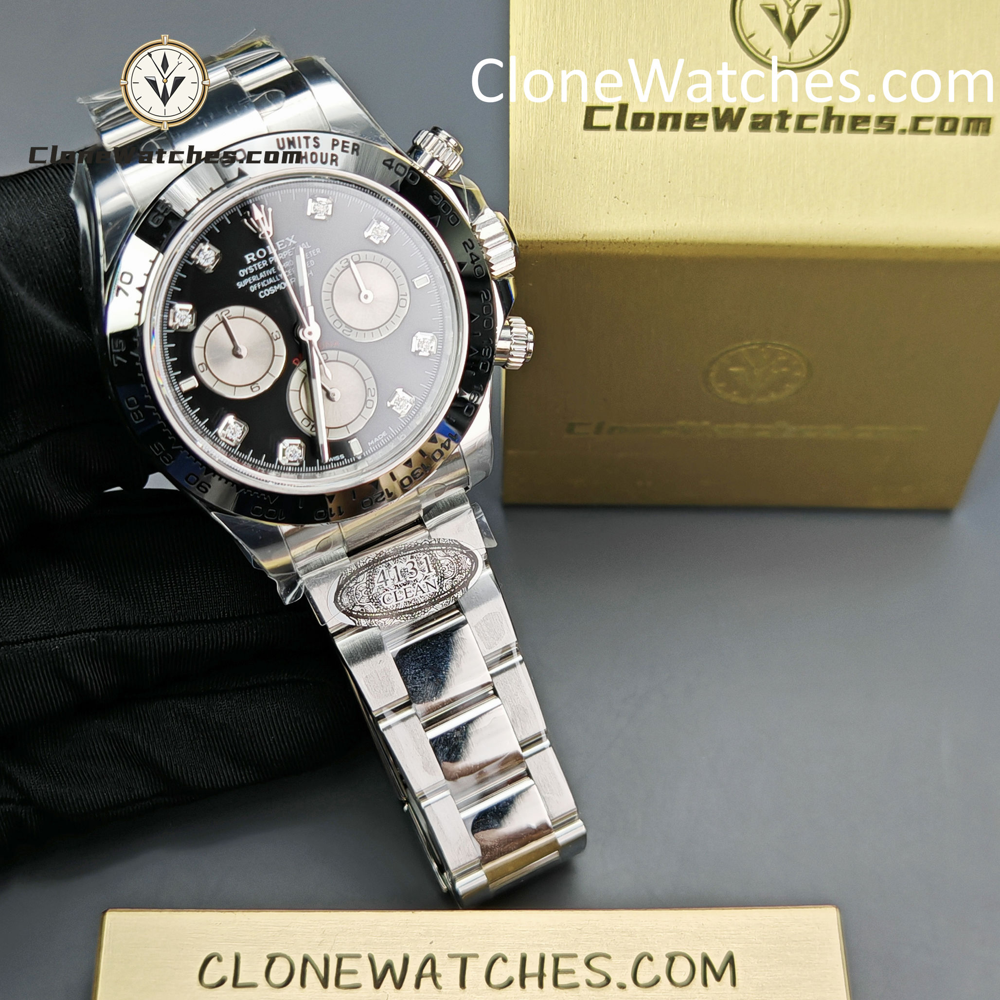 Rolex Super Clone Watches 1:1 Daytona Diamond M126509-0002 4131 Movement