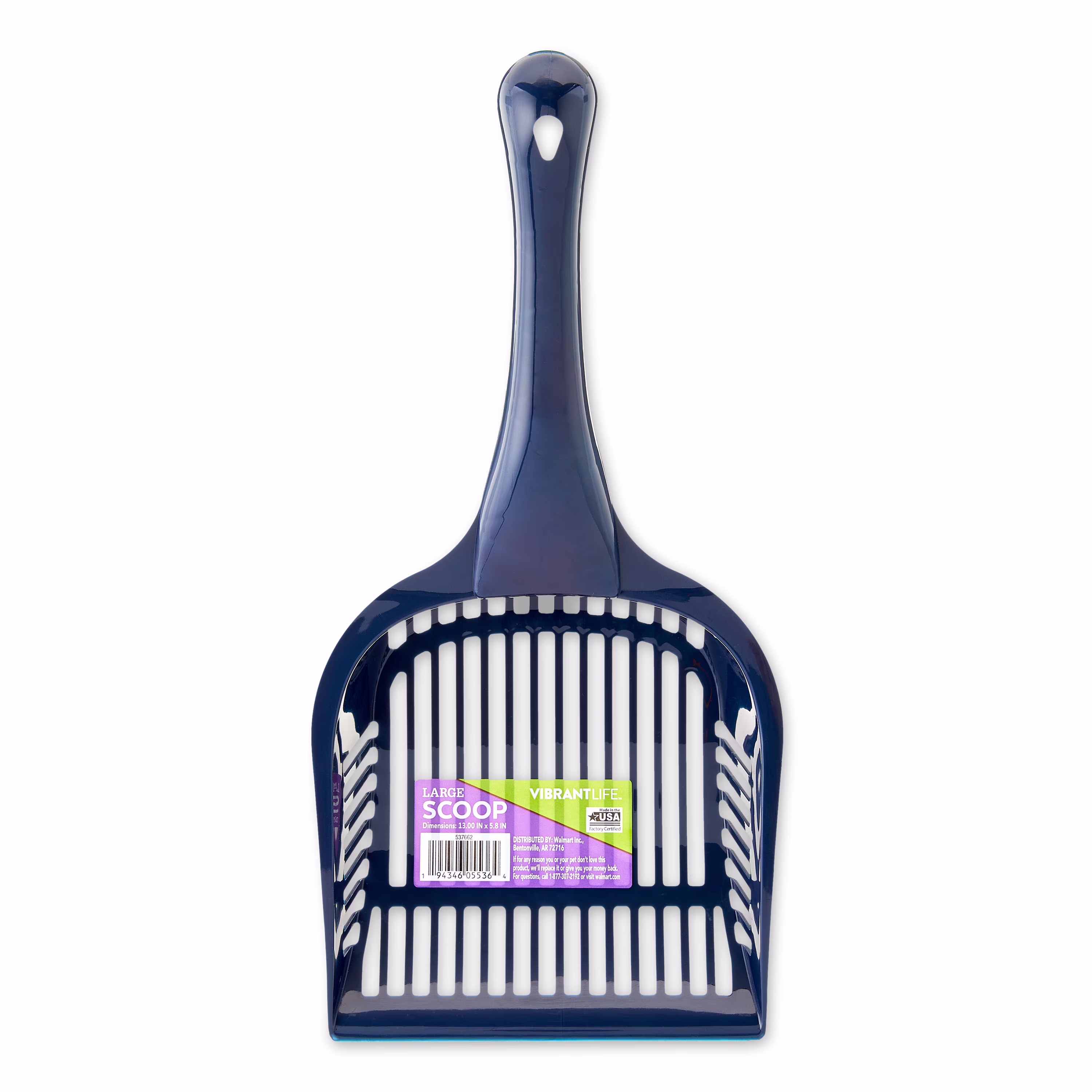 (2 pack) Vibrant Life Large Cat Litter Scoop, Blue, 1 Count