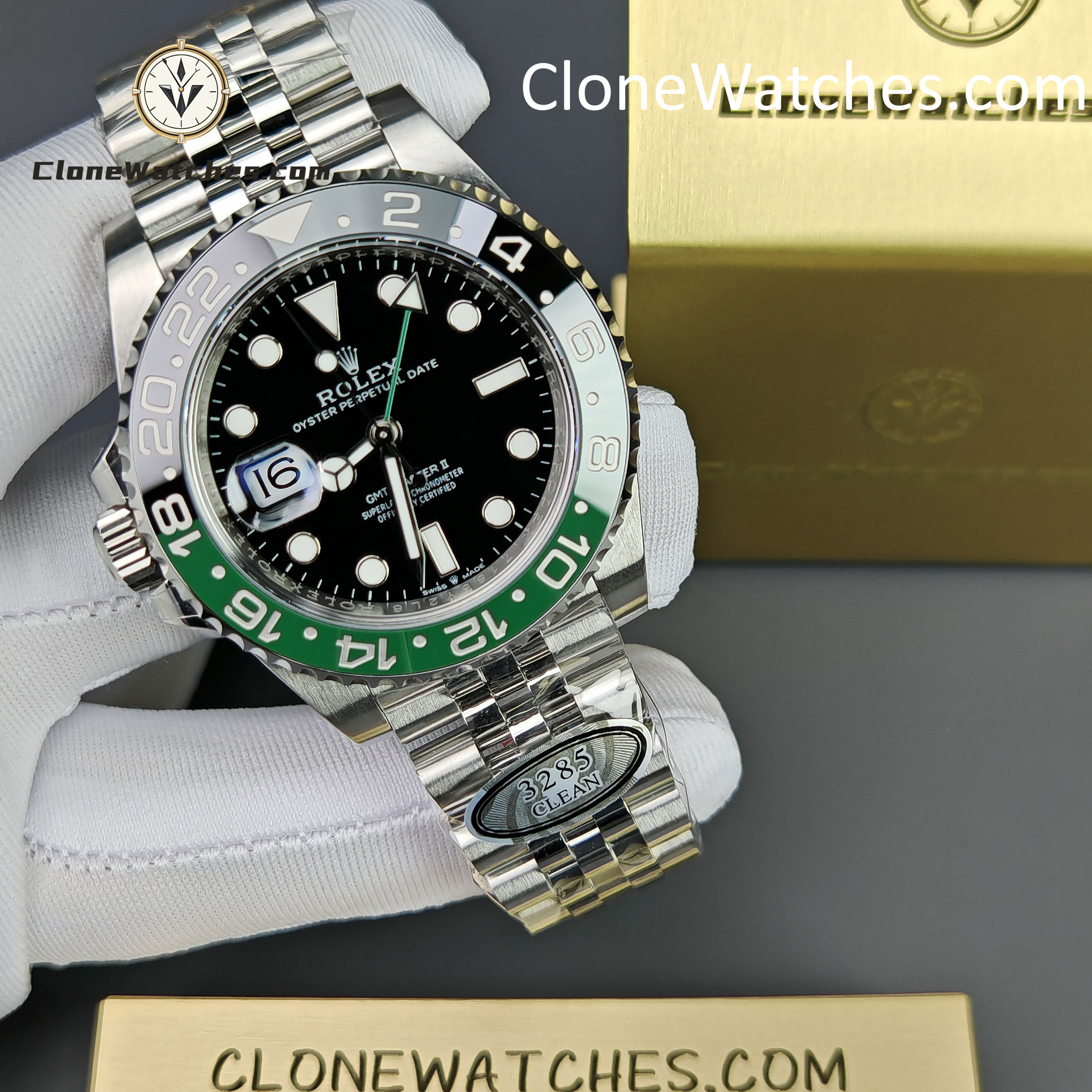 Rolex Super Clone Watches 1:1 Sprite GMT Master II m126720vtnr-0002 Jubilee 3285 Movement