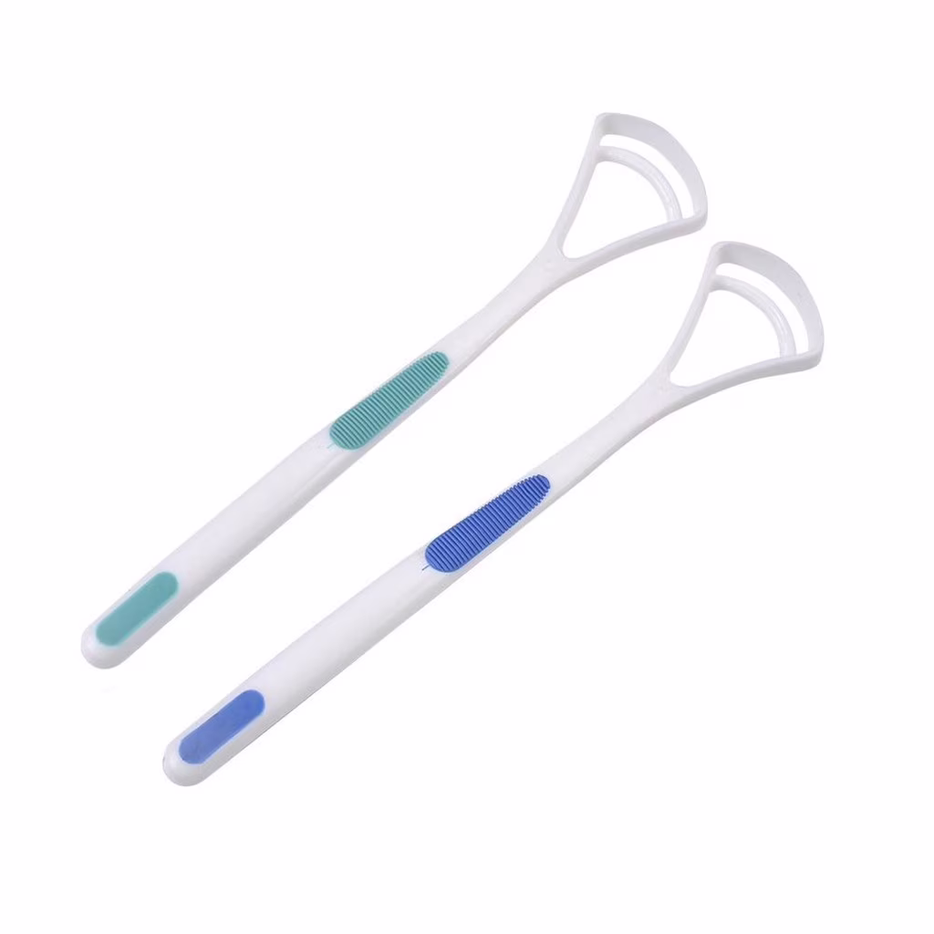 Skegnu Up to 50% off Scraper Handle Tongue Cleaners Bad Good Breath Brush Scraping 2pcs Cleaning Equipment