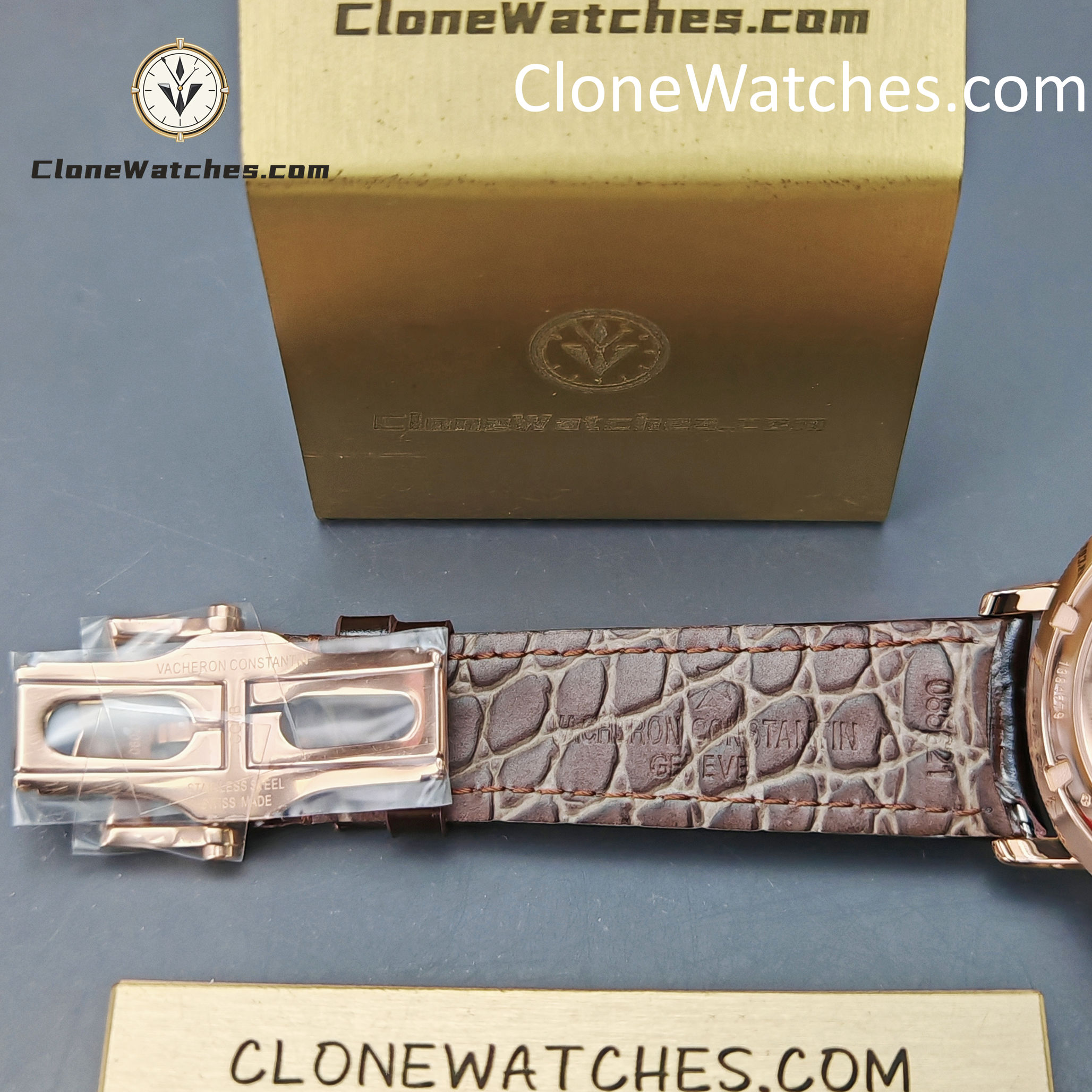 Vacheron Constantin Super Clone Watches 1:1 Traditionnelle Rose Gold 4010T/000R-B344 White Dial