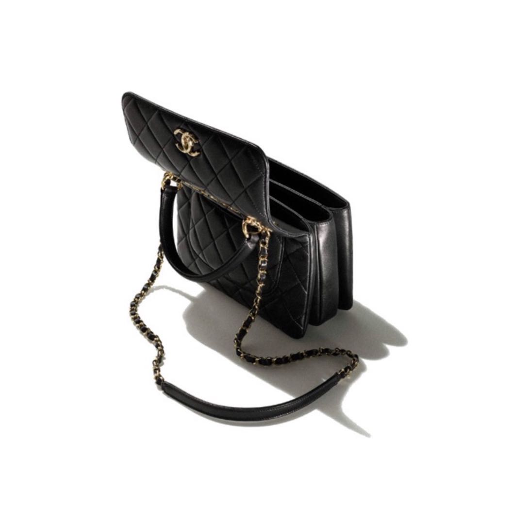 Chanel trendy cc Diamond patterned flap sheepskin crossbody bag