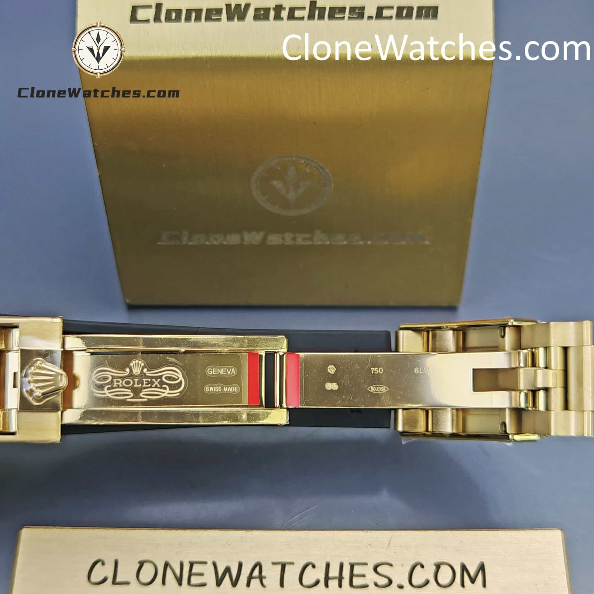 Rolex Super Clone Watches 1:1 Daytona 18K Gold 116588TBR Eye of the Tiger Diamonds Dial 4130 Movement