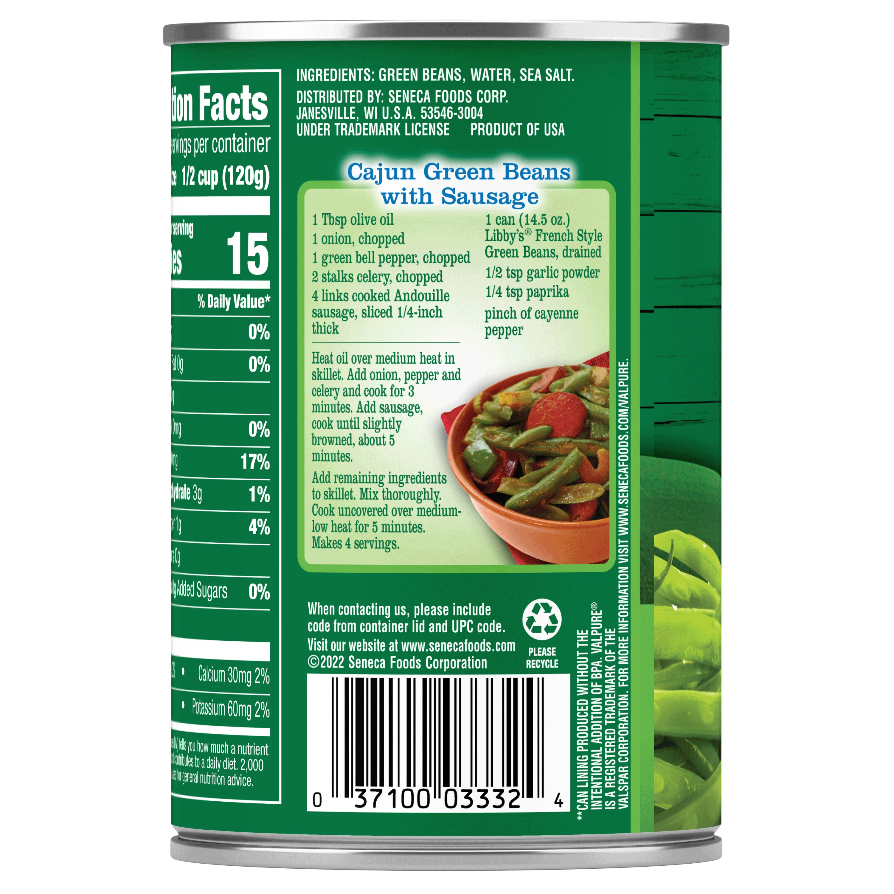 (24 pack) Libby's Canned French Style Green Beans, 14.5 oz