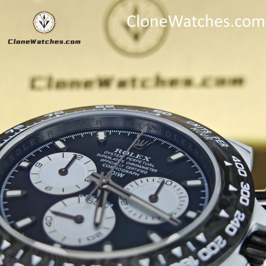 Modified Super Clone Watches 1:1 DiW Rolex Daytona In White Quartz Fiber “IRBIS V2”