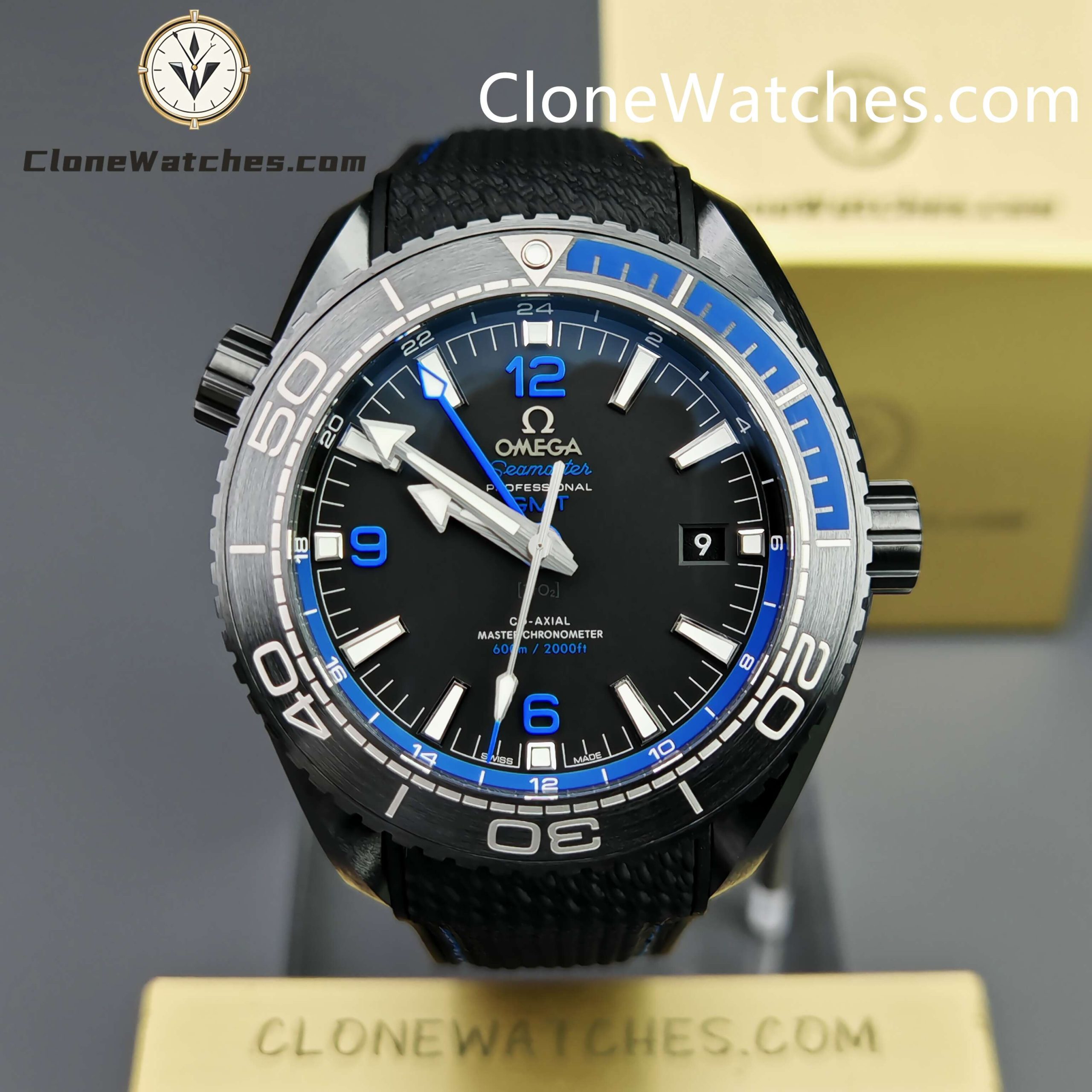 OMEGA Super Clone Watches 1:1 Seamaster Planet Ocean 600m Deep Black 215.92.46.22.01.002 45.5MM