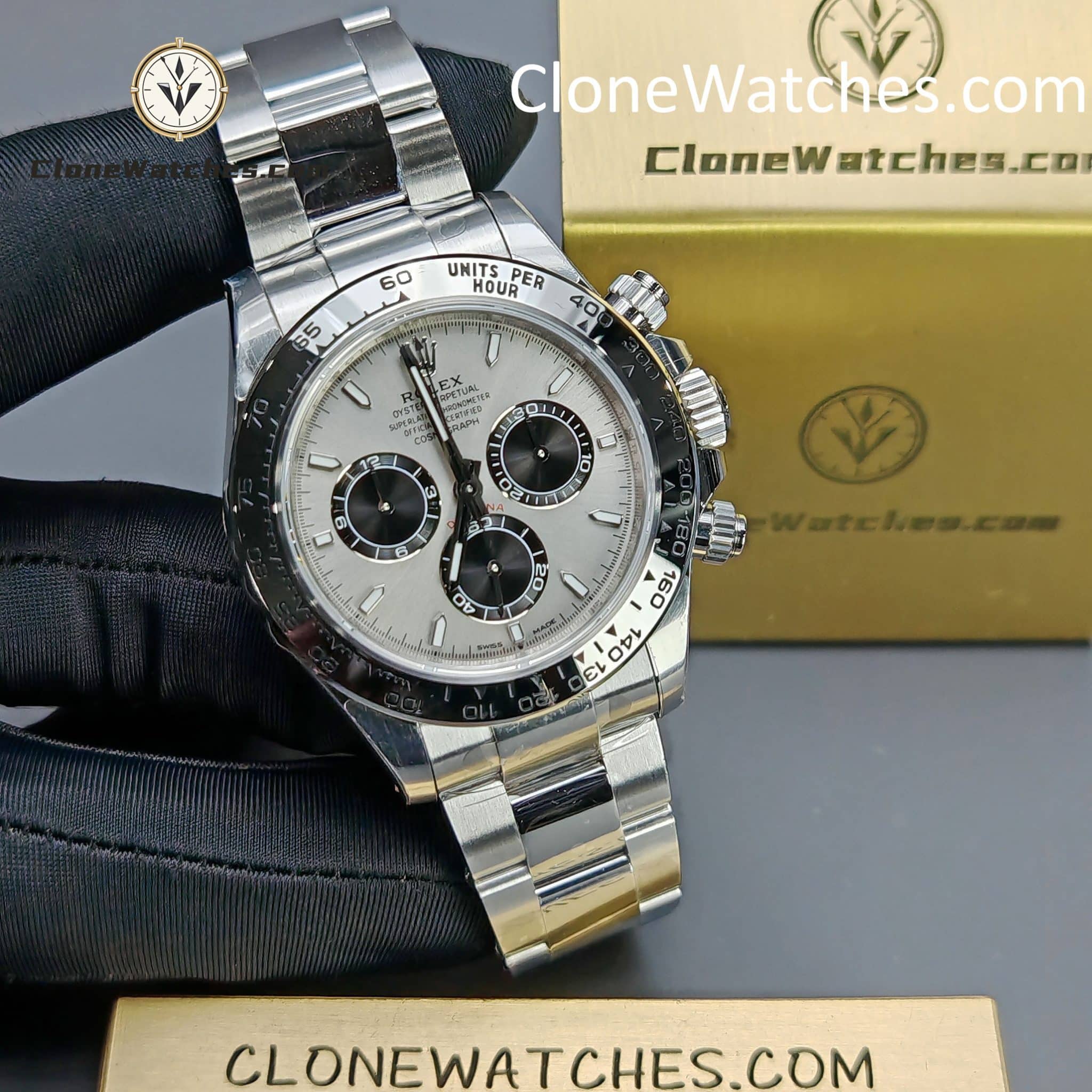 Rolex Super Clone Watches 1:1 Daytona Silver Dial M126509-0003 4131 Movement