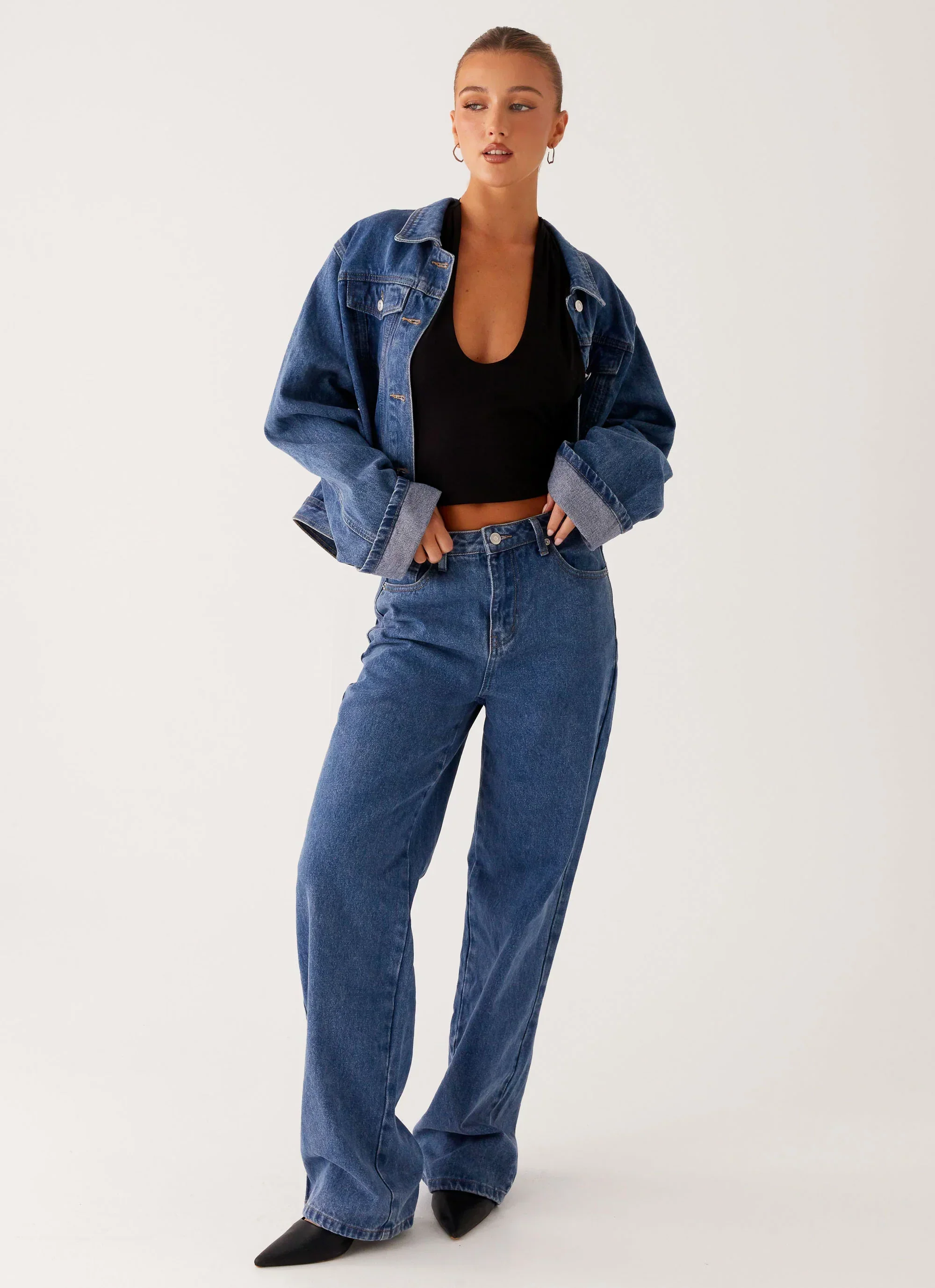 Back Again Straight Leg Denim Jeans - True Blue