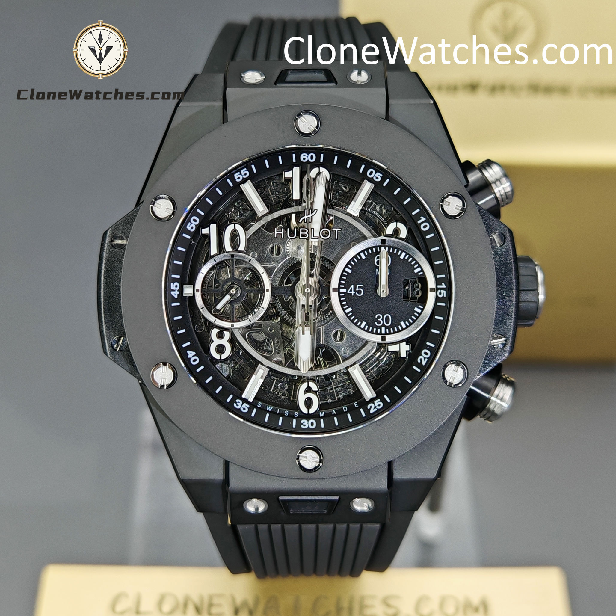 Hublot Super Clone Watches 1:1 Big Bang Unico Black Magic 42MM 441.CI.1171.RX