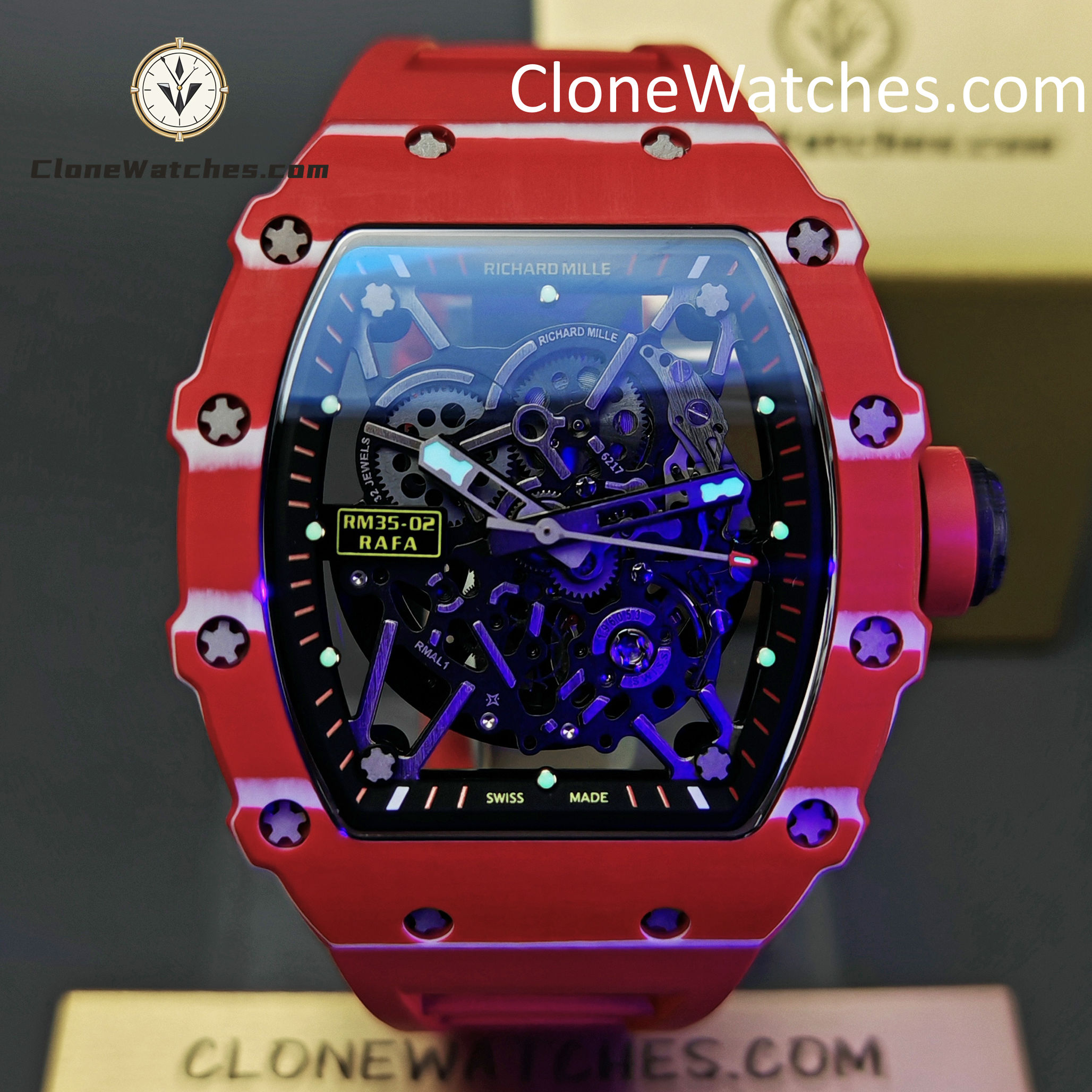 Richard Mille Super Clone Watches 1:1 RM 035 – 02 Tourbillon Automatic Rafael Nadal