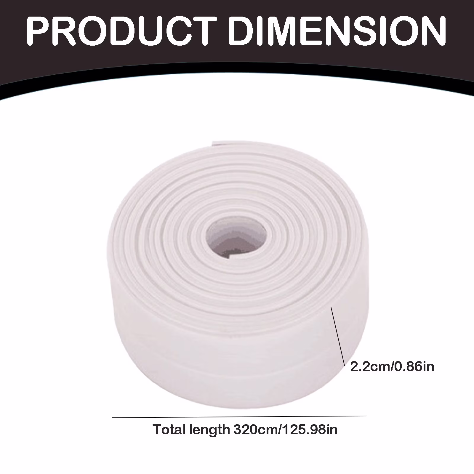 Clearance! Shishian Gaffers Tape Roll Self Adhesive Caulking Tape Bath & Kitchen Sealant Strip Countertop Sink Toilet Sealing Tape Home Improvement