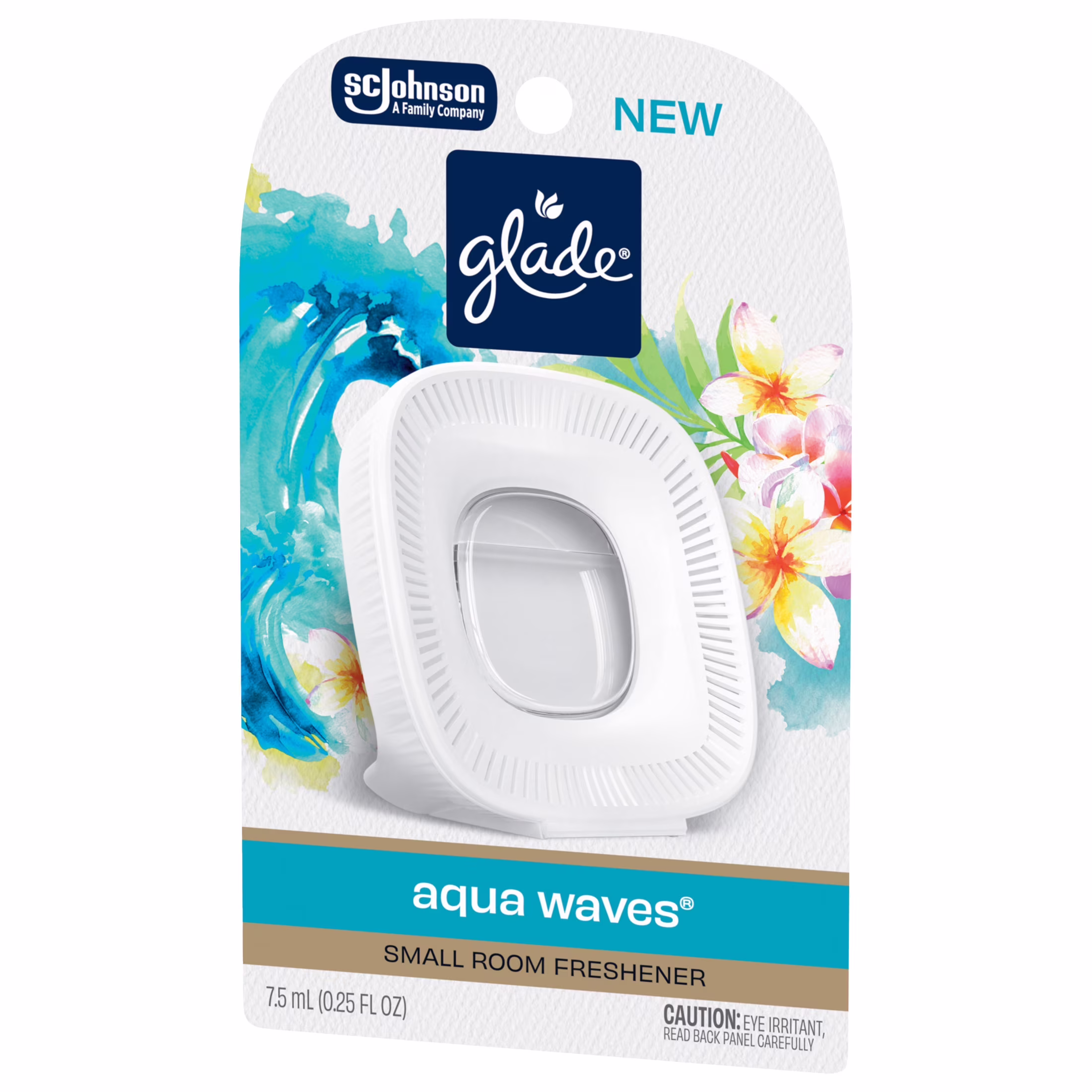 Glade® Small Room Freshener Starter Kit, Aqua Waves, 1 Device + 1 Refill, 0.25 fl oz