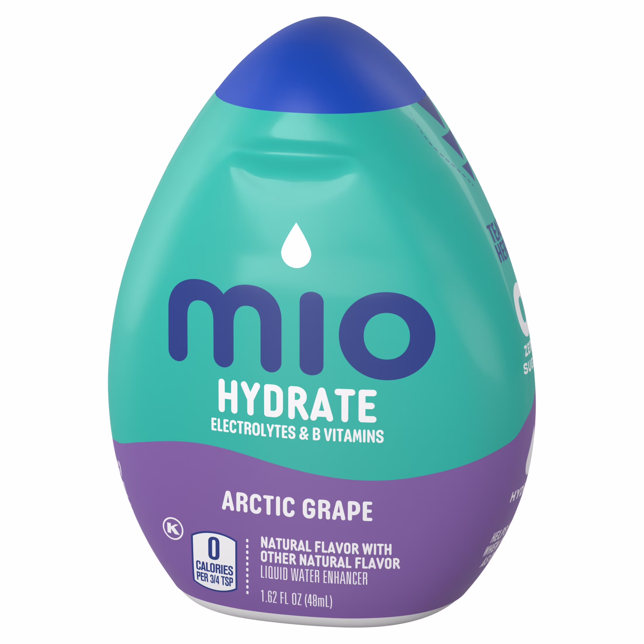 (12 pack) Mio Hydrate Arctic Grape Sugar Free Water Enhancer, 1.62 fl oz Bottle, Liquids