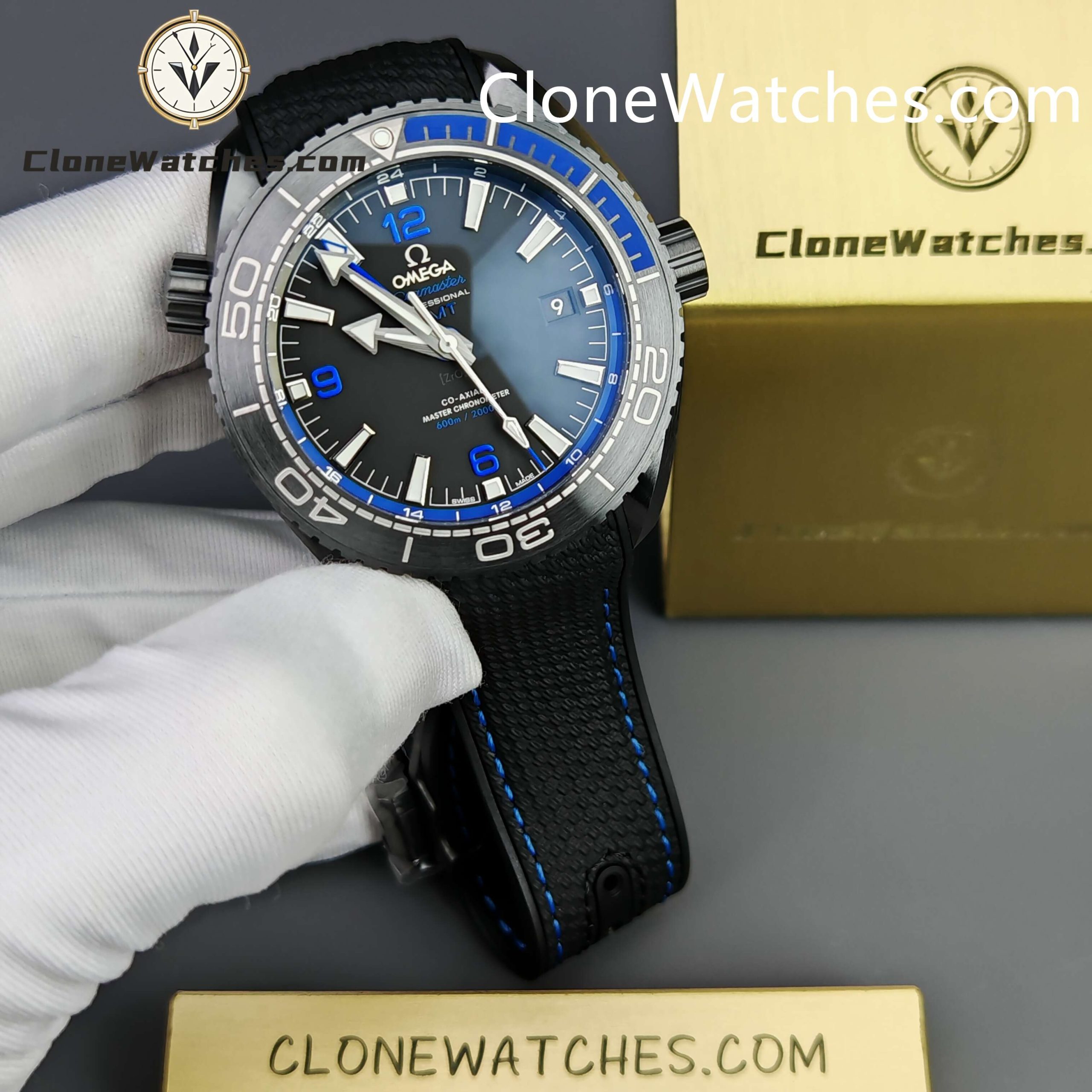 OMEGA Super Clone Watches 1:1 Seamaster Planet Ocean 600m Deep Black 215.92.46.22.01.002 45.5MM
