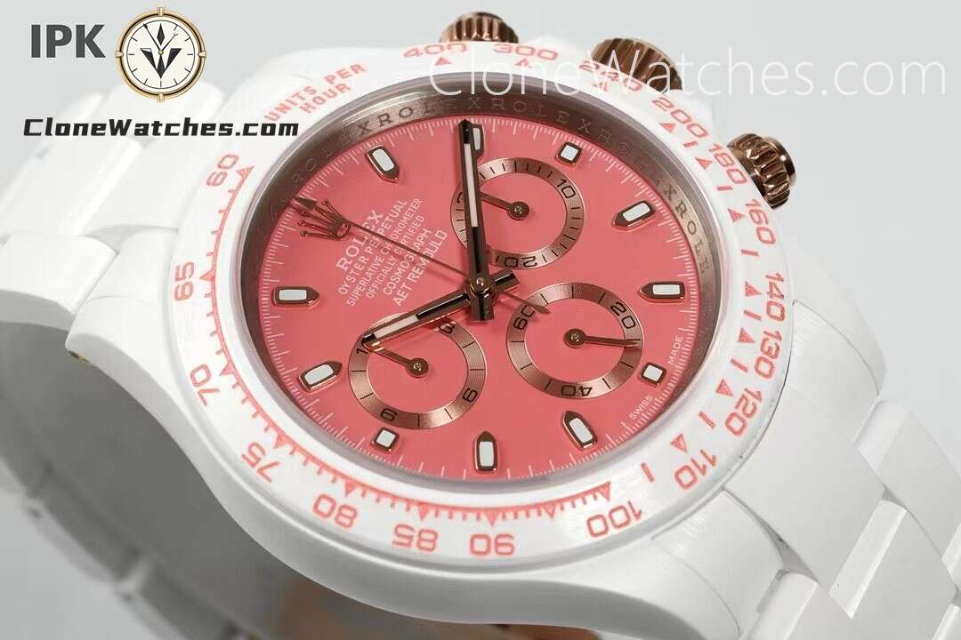 Modified Super Clone Watches 1:1 AET Rolex Daytona Full Ceramic SAKURA 4130 Movement