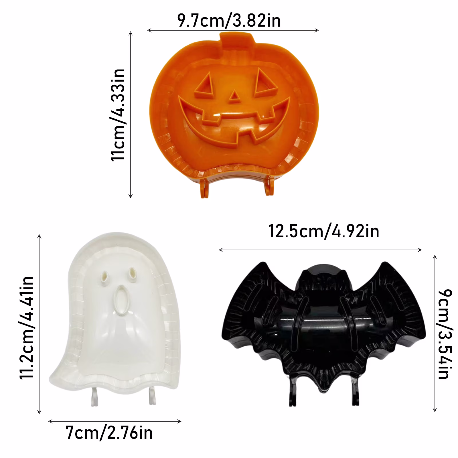 Halloween Baking Ghost Shaped Pie Crust Cutter White Holiday Mini Pie Mold Halloween Baking Supplies for Halloween Party 1 Pack