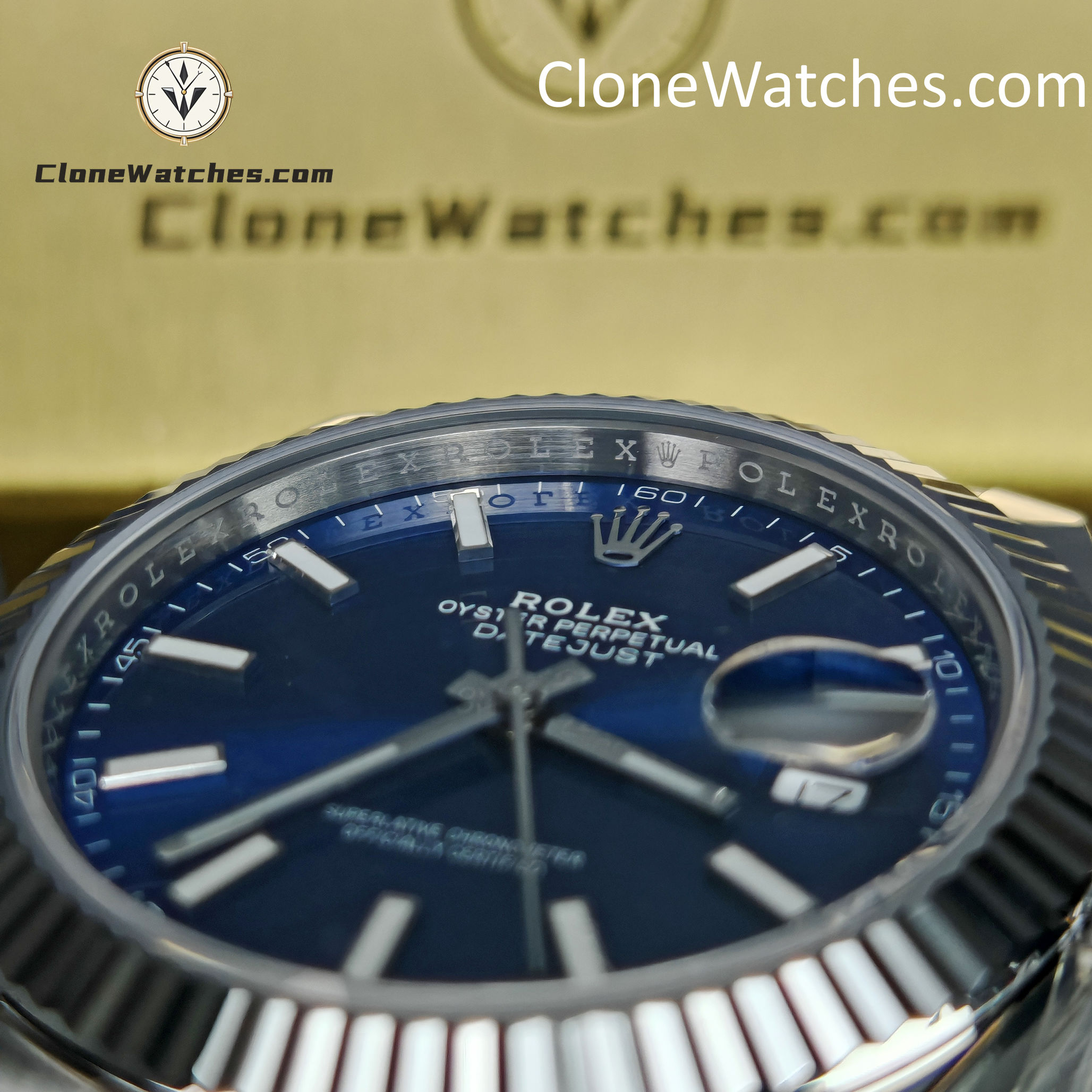 Rolex Super Clone Watches 1:1 DateJust Blue Dial m126334-0001 Oyster 41MM 3235 Movement