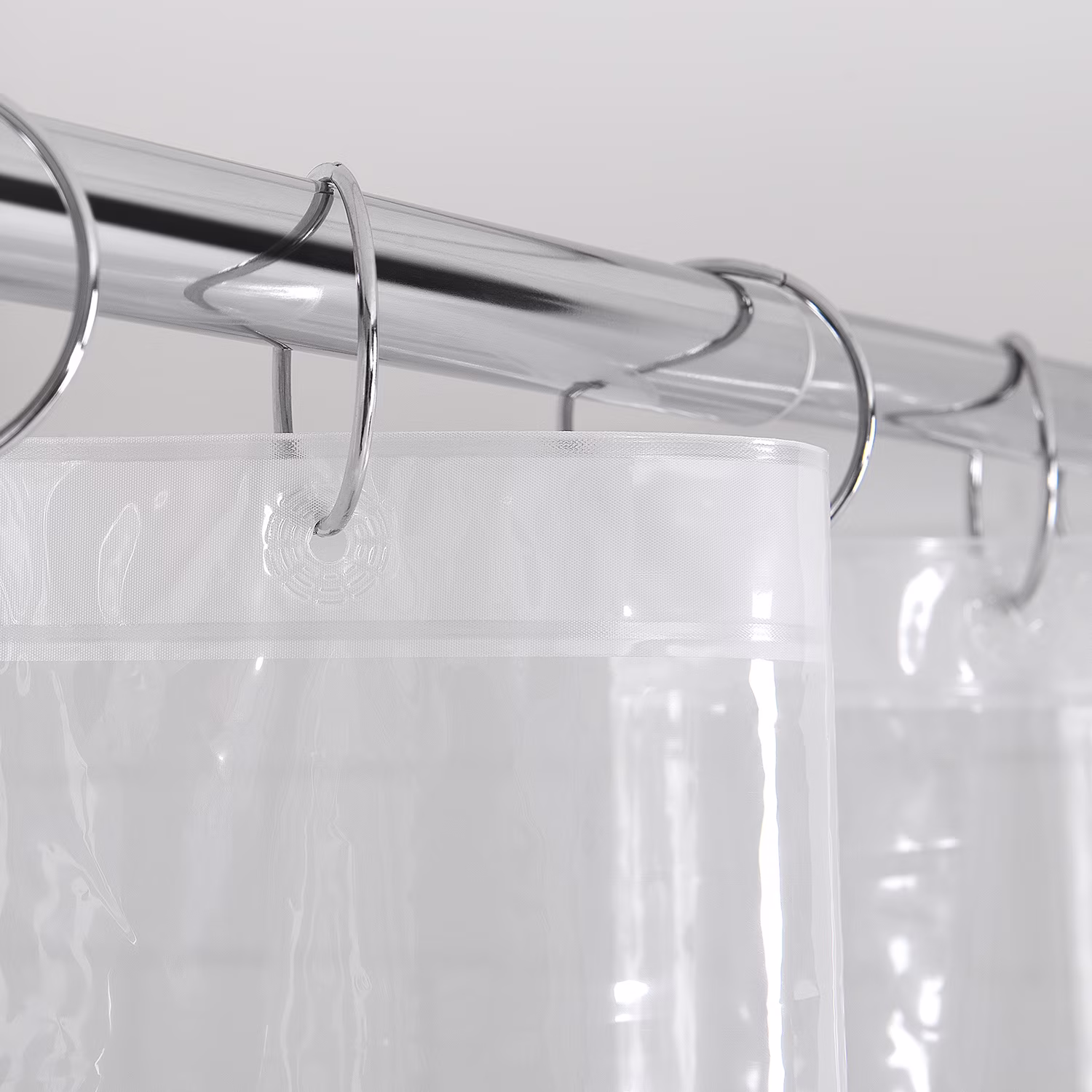 Mainstays Light Weight PEVA Shower Liner, 70 in x 71 in, Clear