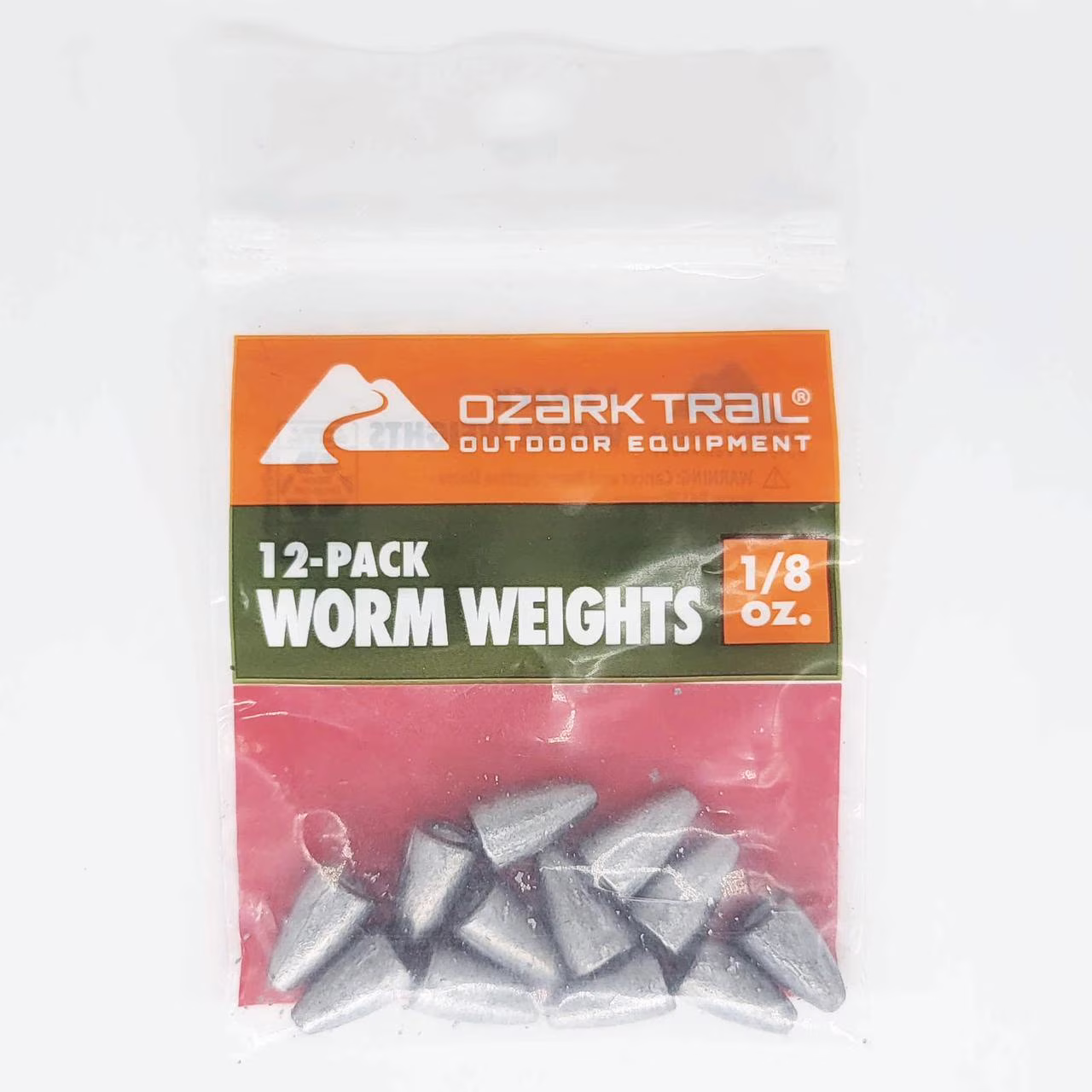 (6 pack) Ozark Trail Fishing Worm Weight 1/8Oz