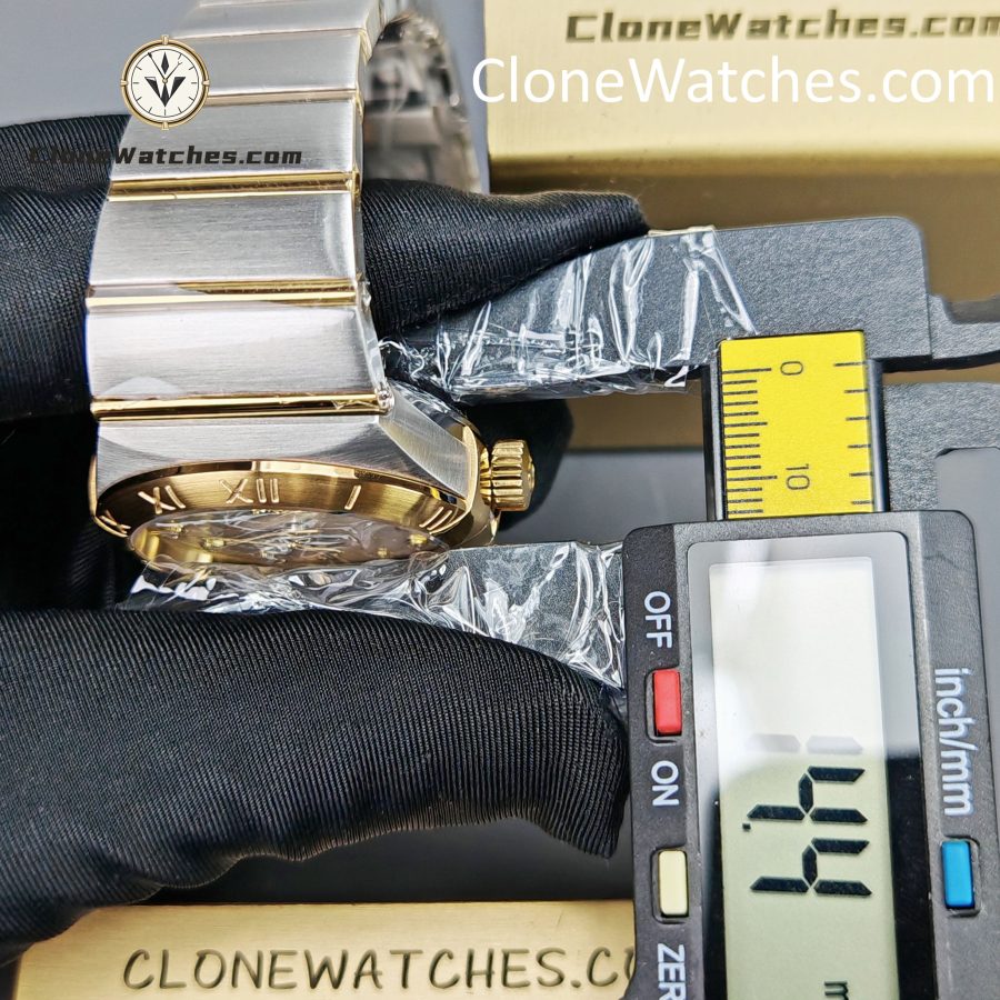 OMEGA Super Clone Watches 1:1 Constellation steel �� 18k gold on steel 123.20.35.20.52.002 35mm