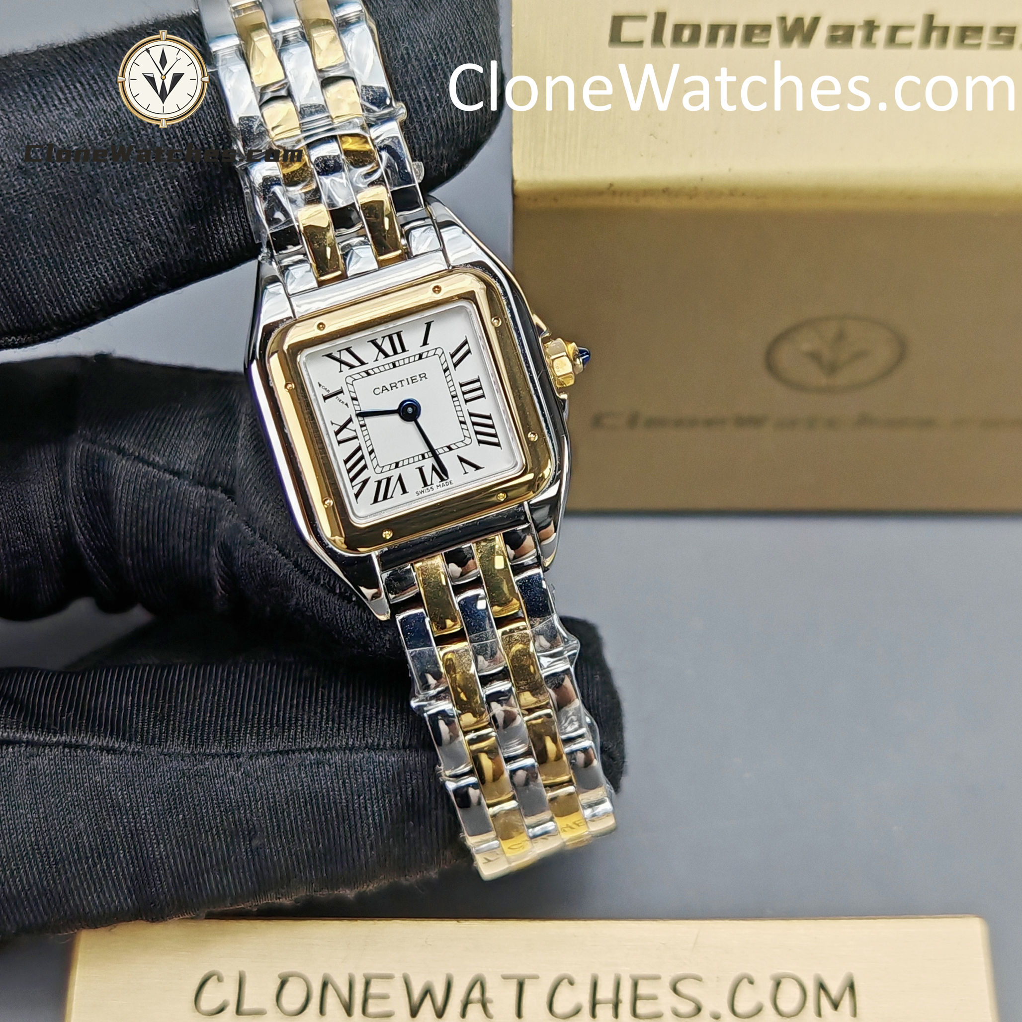 Cartier Super Clone Watches 1:1 PANTHÈRE DE CARTIER White Dial 22mm x30mm W2PN0013
