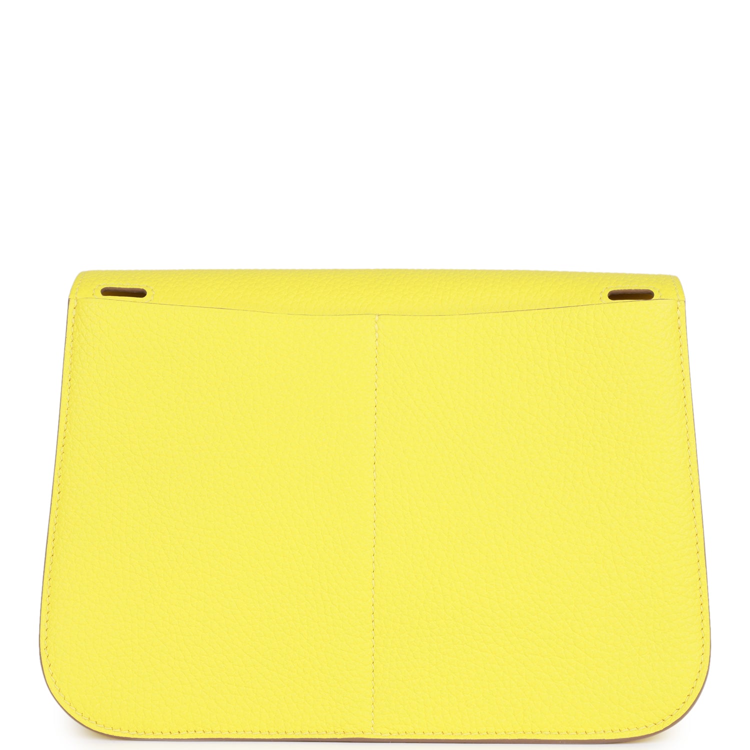 Hermes Halzan 25 Lime Clemence Palladium Hardware